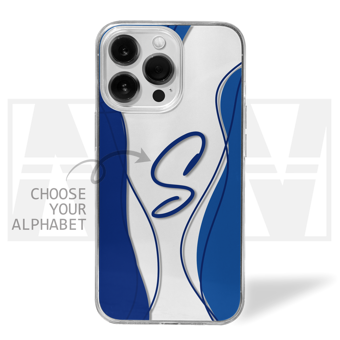 Personalized Letter Clear Silicone Case