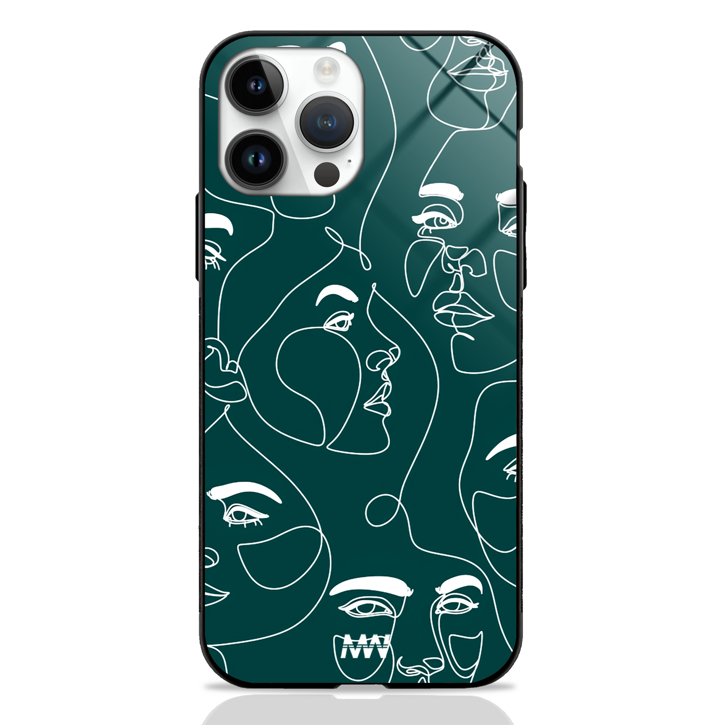 Lines Facescape Premium Glass Case - - MW Stuffs -