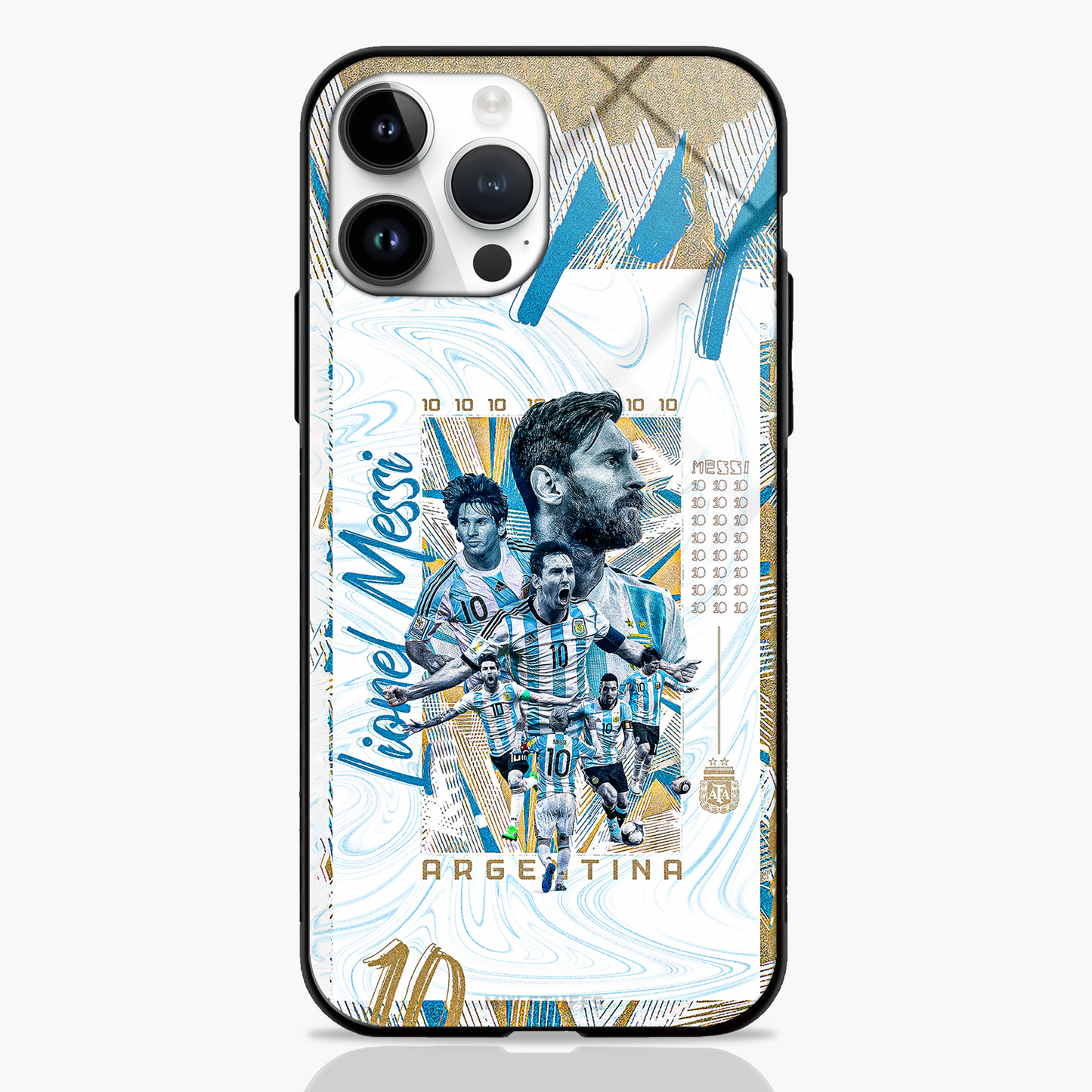 Lionel Messi The GOAT Glass Case - - MW Stuffs -
