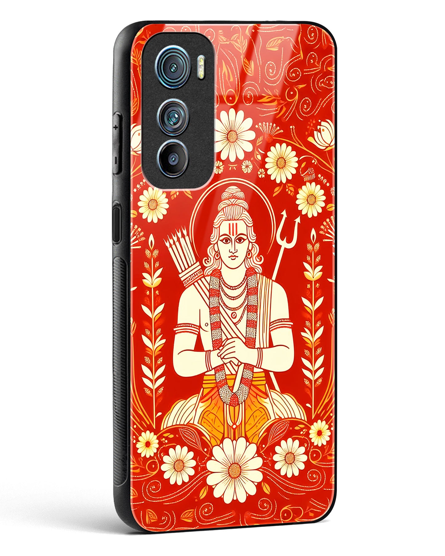 Lord Ram Illustrated Glass Phone Case-Motorola Edge 30