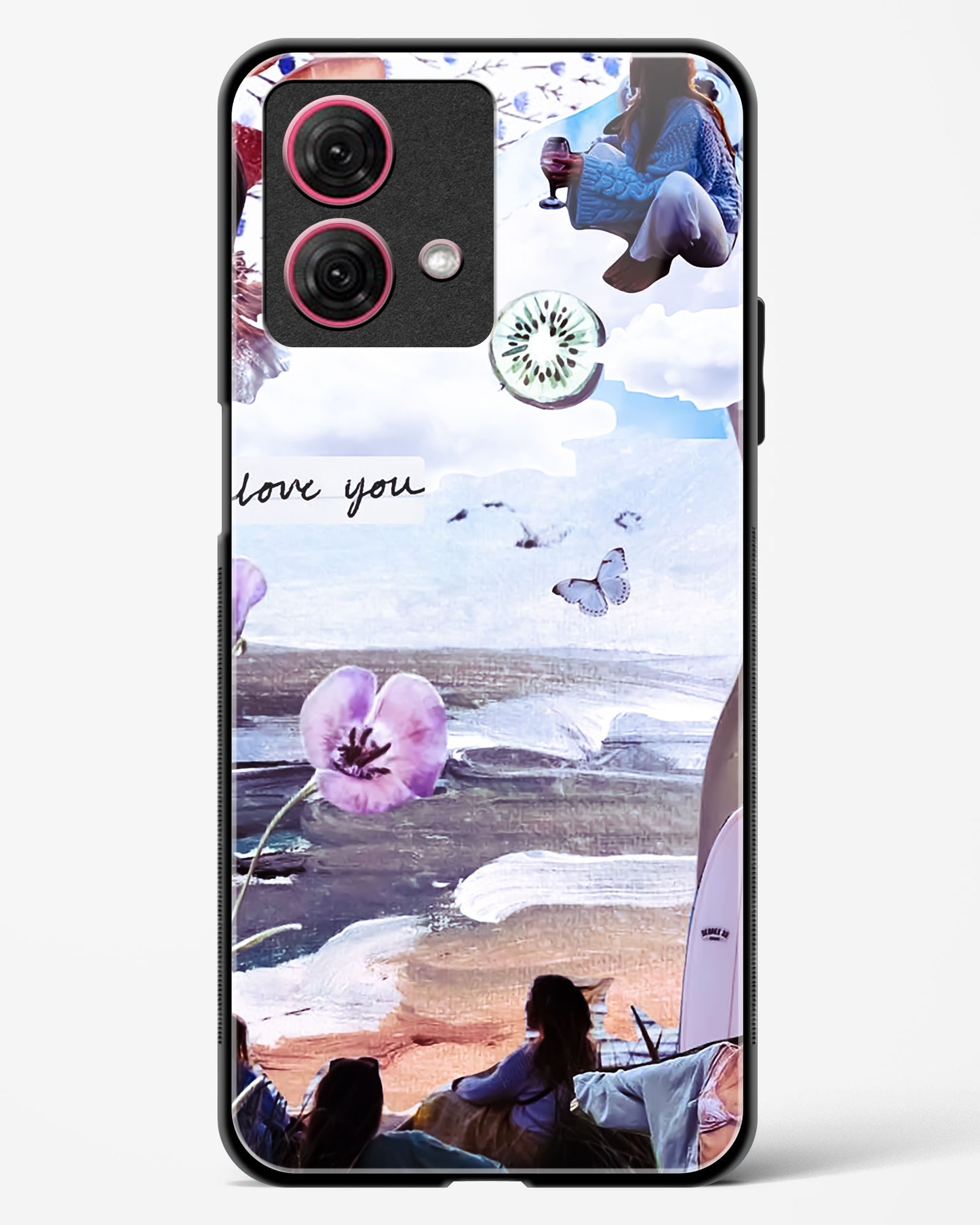 Lovely Beach Day Glass Phone Case-Moto G84 5G