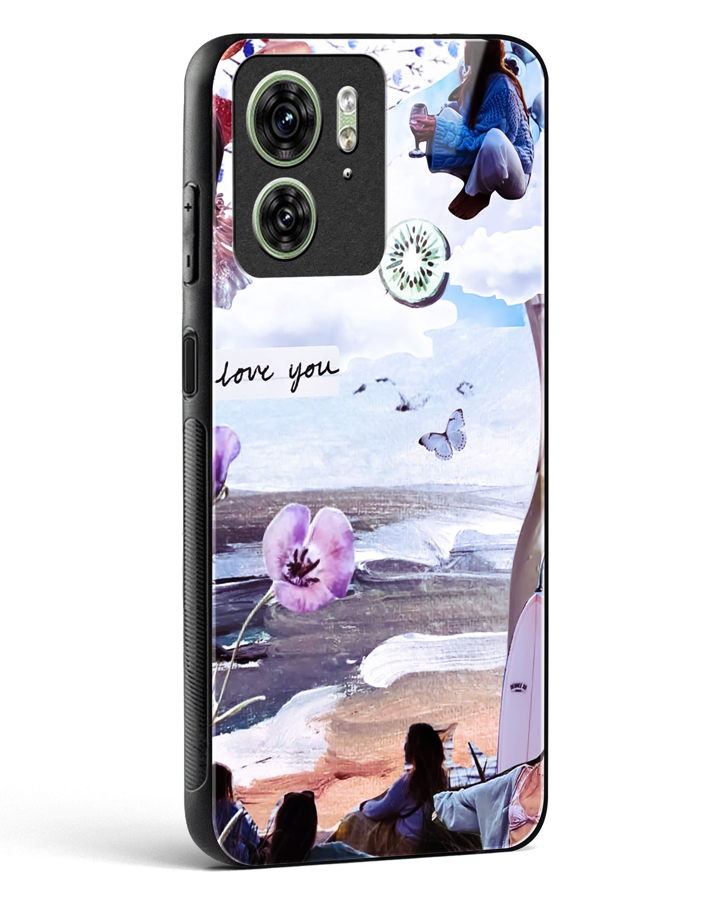 Lovely Beach Day Glass Phone Case-Motorola Edge 40