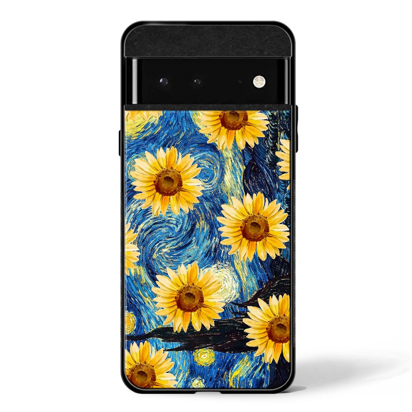 Luminous Sunflower Art Google Pixel Glass Phone Case
