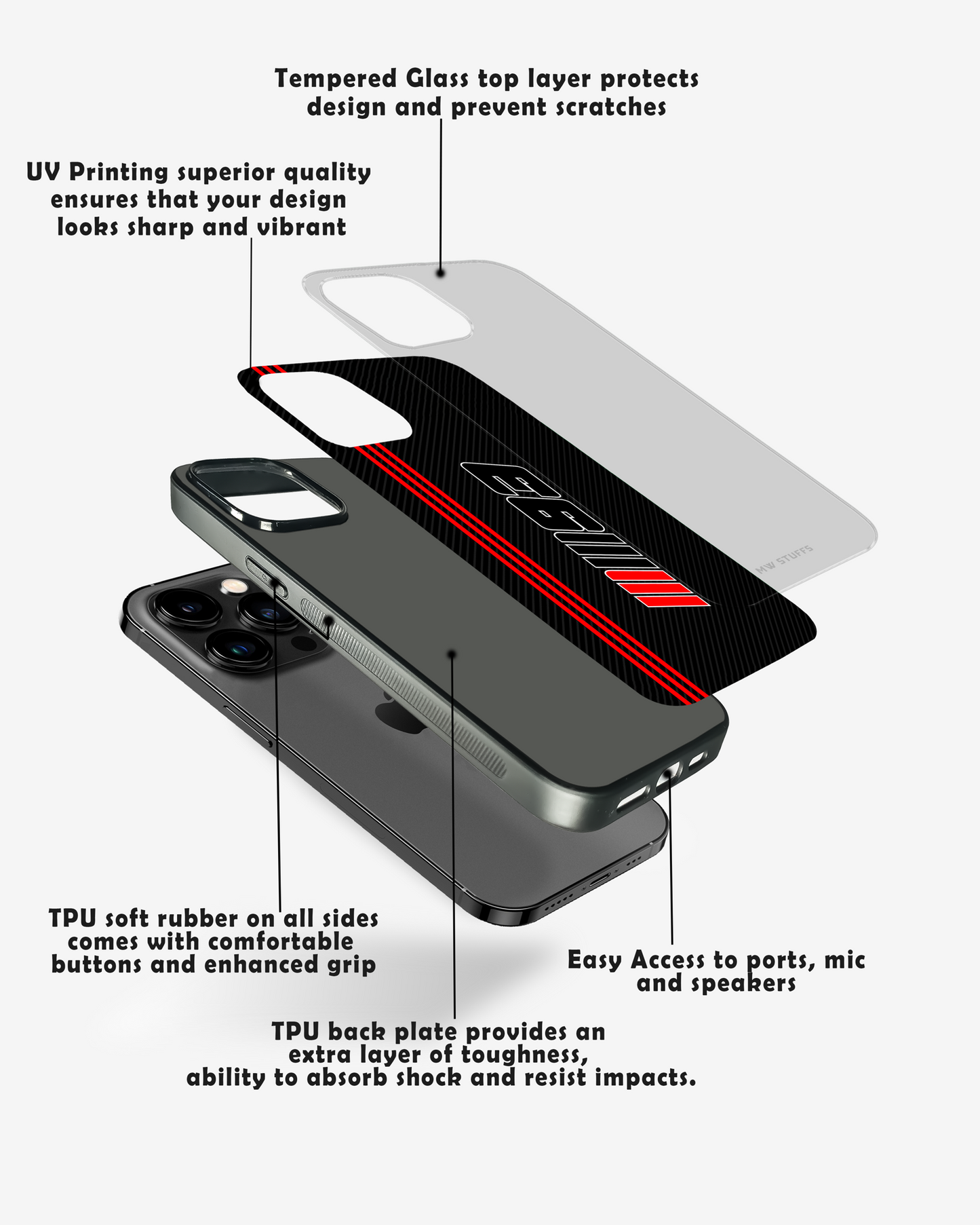 MM 93 Moto Rider Glass Case - - MW Stuffs -