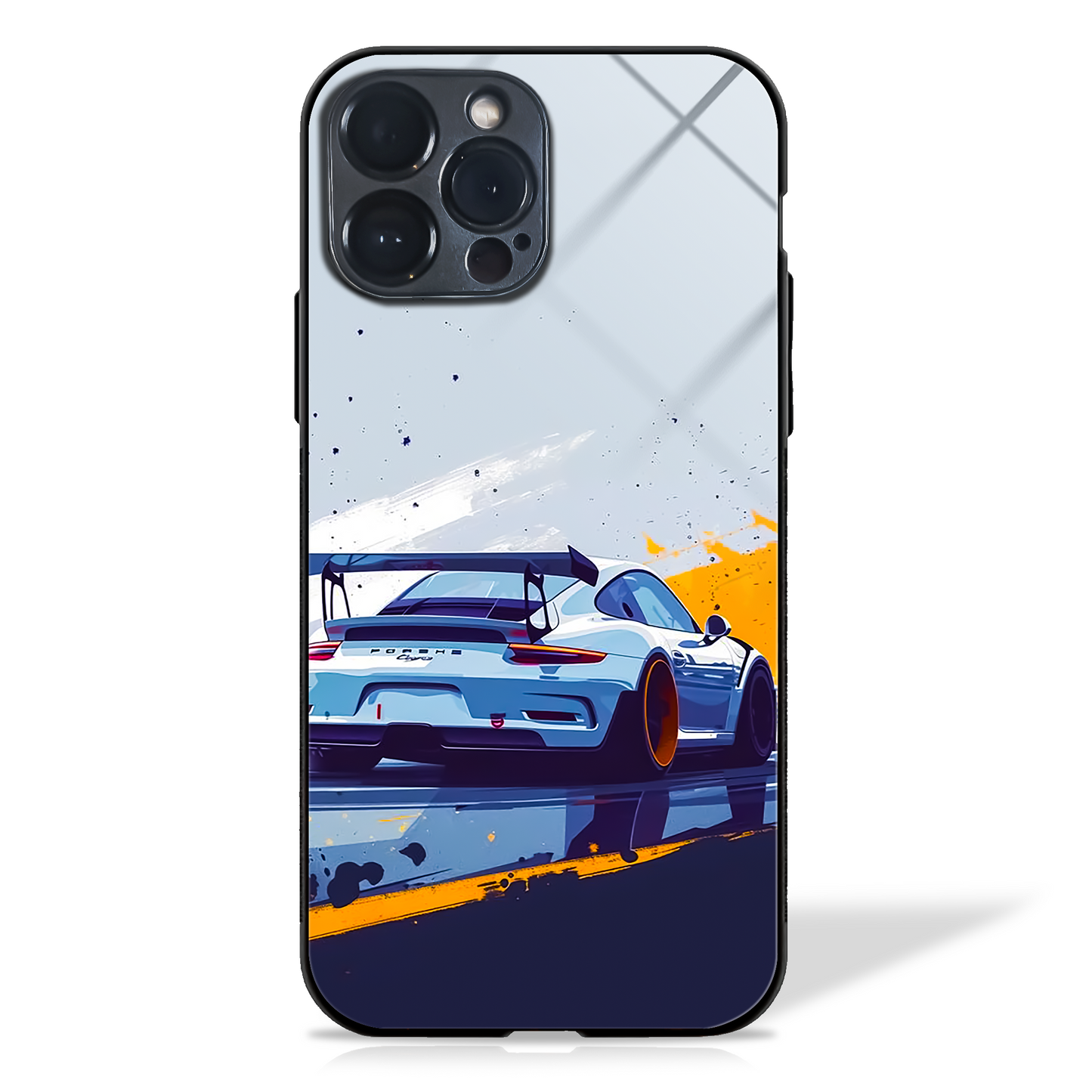 Racing GT Car Art Glass Case