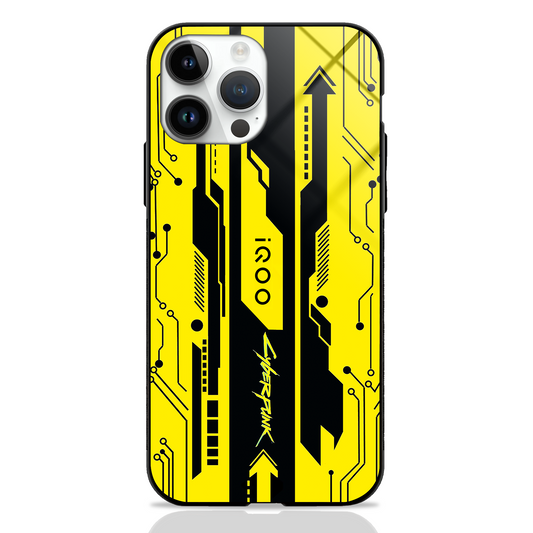 Gaming Abstract Theme GLASS CASES (Yellow, Black, Red & White)