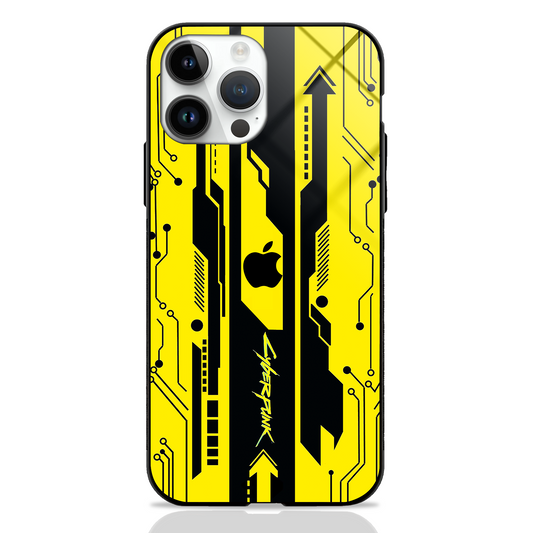 Gaming Abstract Theme GLASS CASES (Yellow, Black, Red & White)