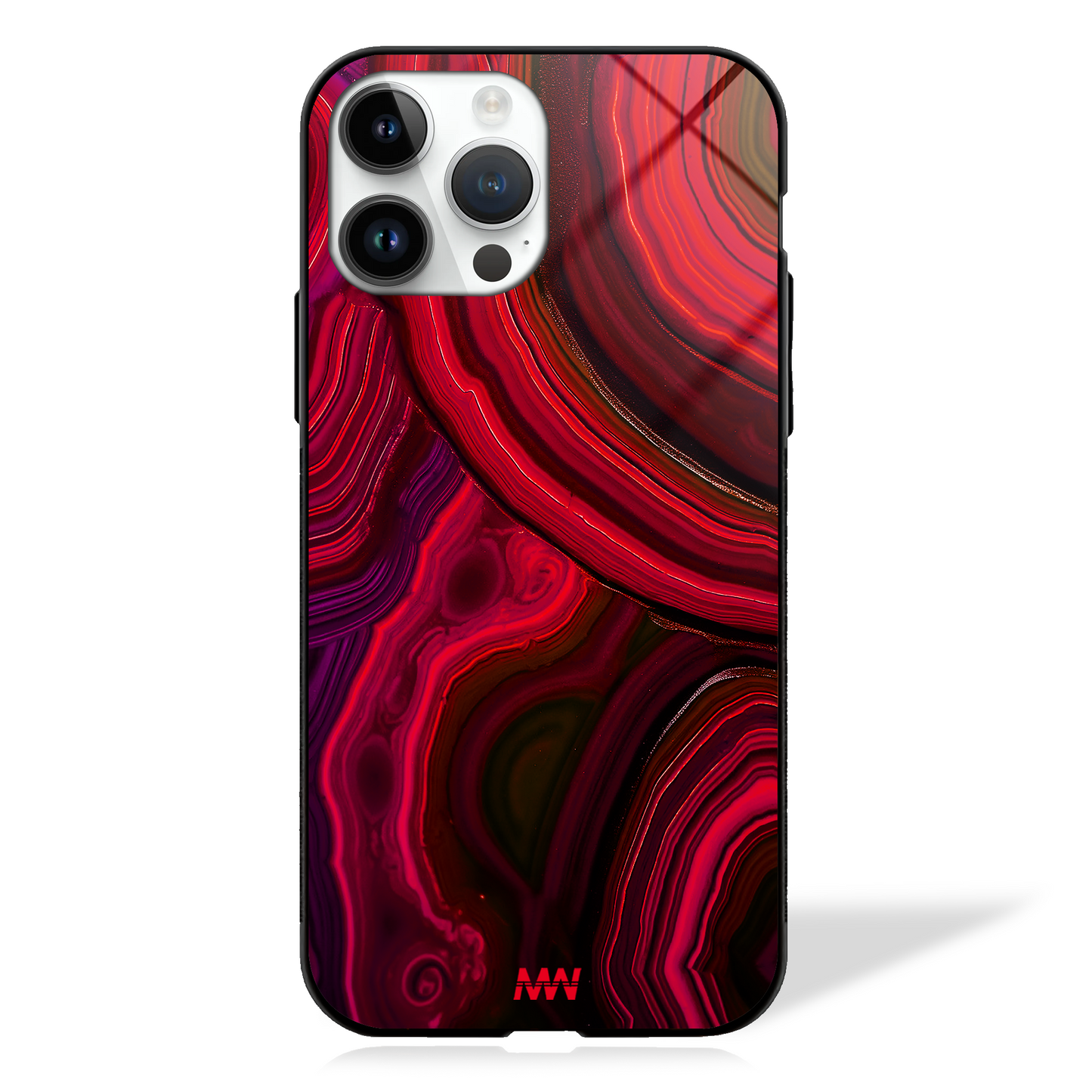 Terra Swirl Marble Design Glass Case