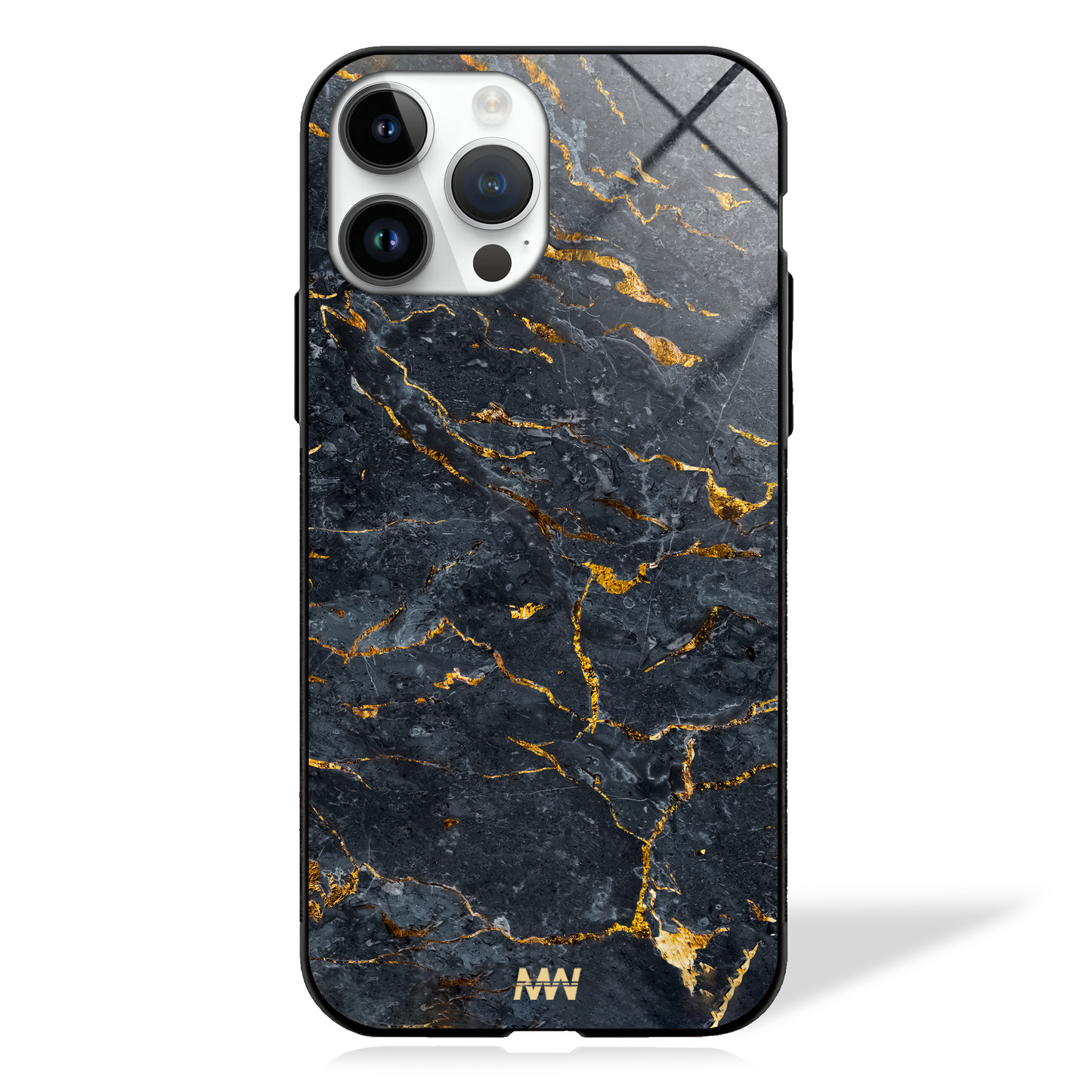Midnight Luxe Marble Glass Case