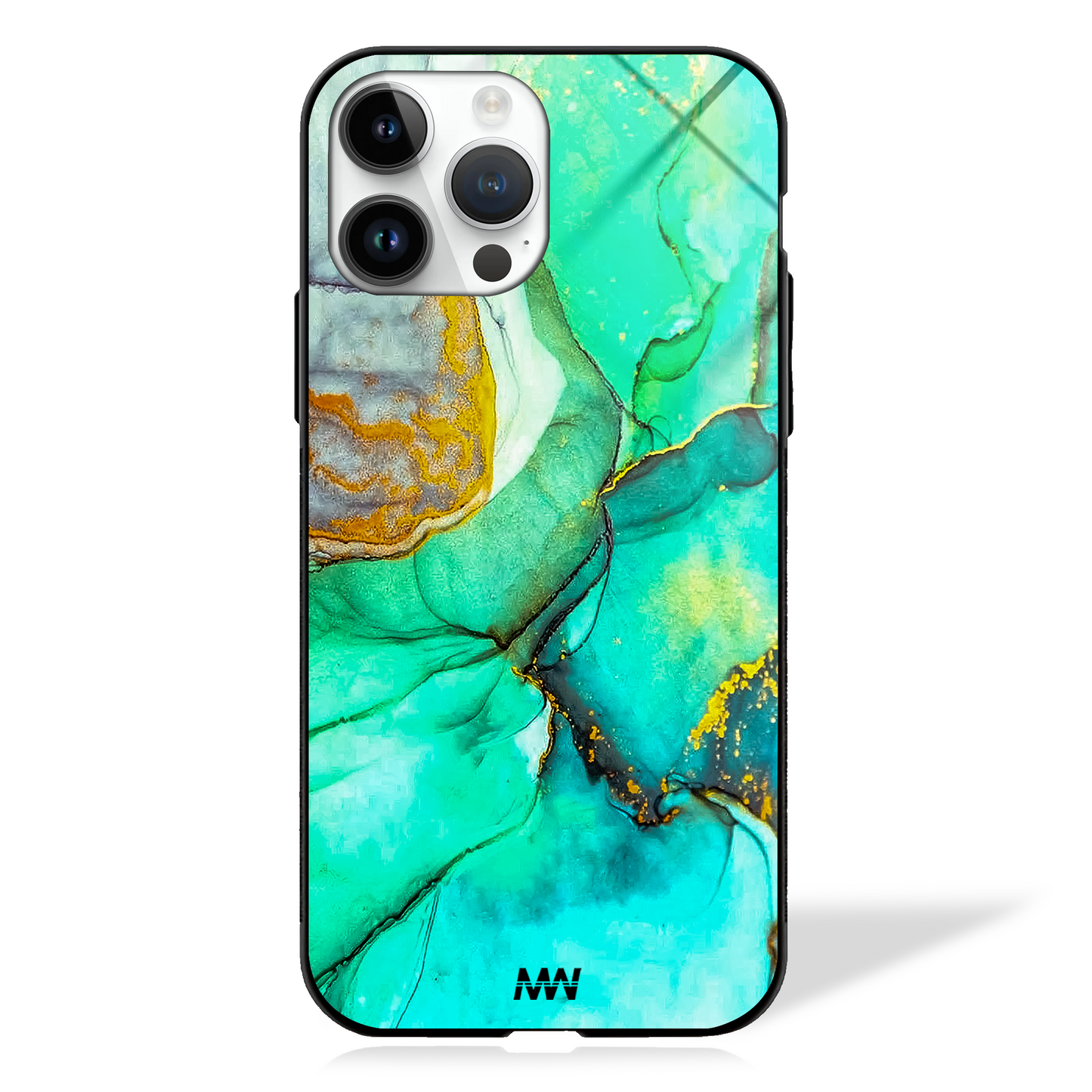 Ocean Opulence Marble Design Glass Case
