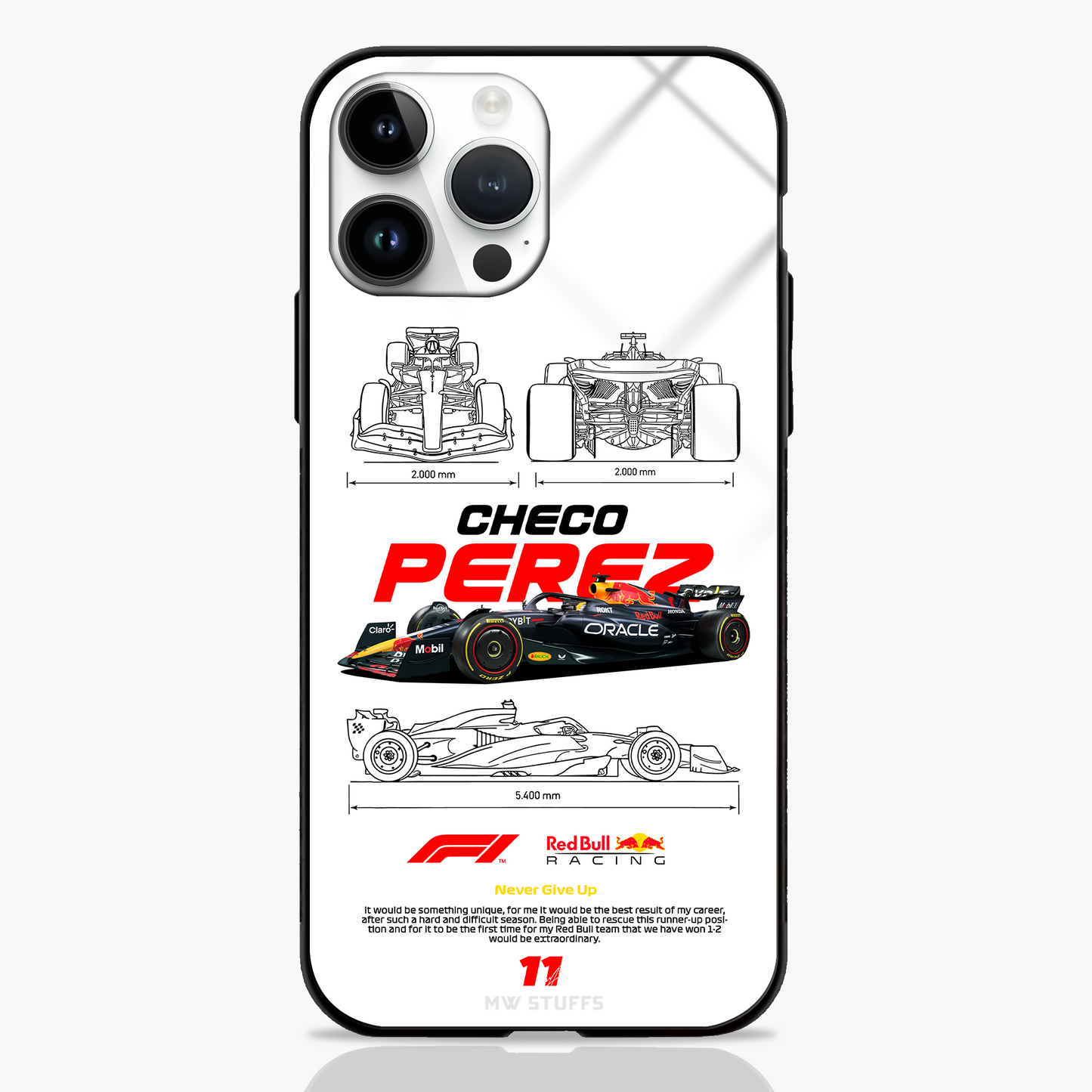Gridline Grit Checo Technical Cut Glass Case