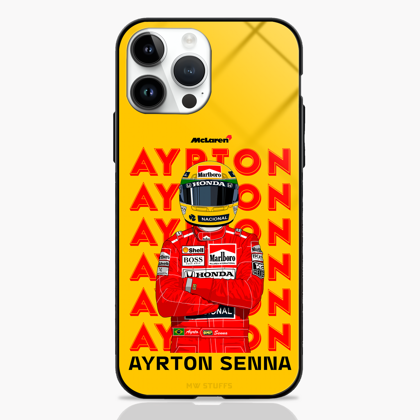 Senna Era Brazilian Thunder Glass Case