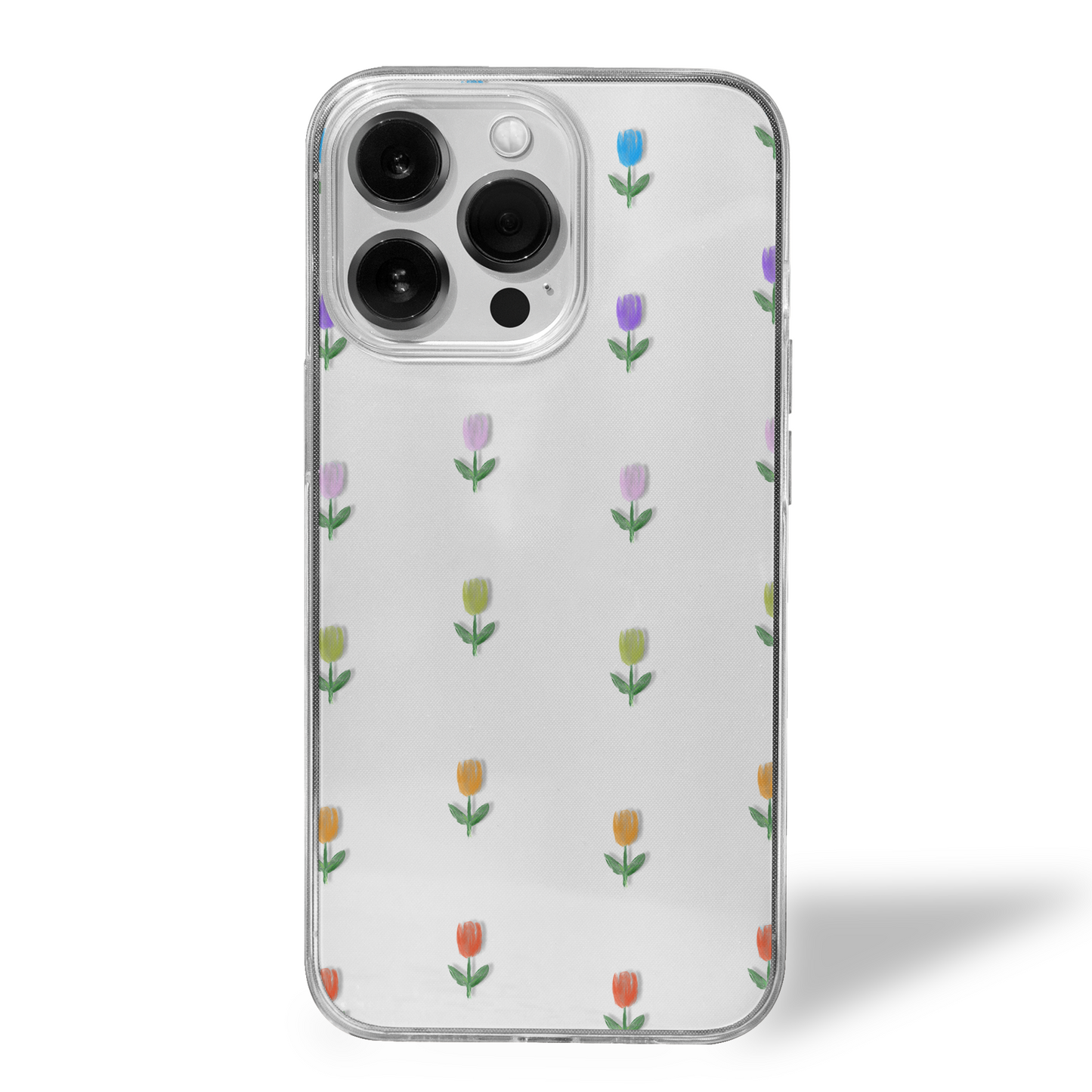 Pastel Bloom Parade Clear Silicone Case
