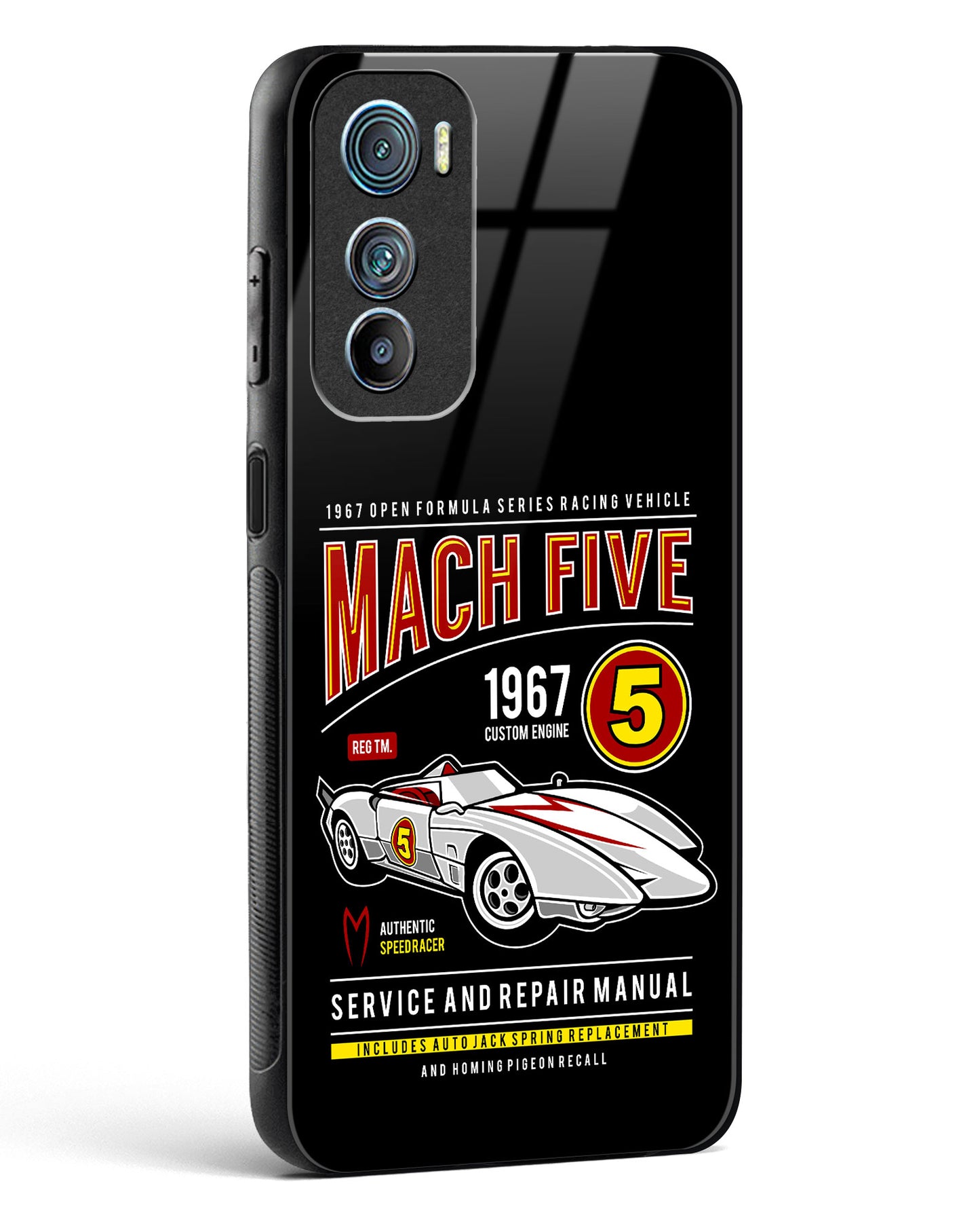 Mach Five 1967 Glass Phone Case-Motorola Edge 30