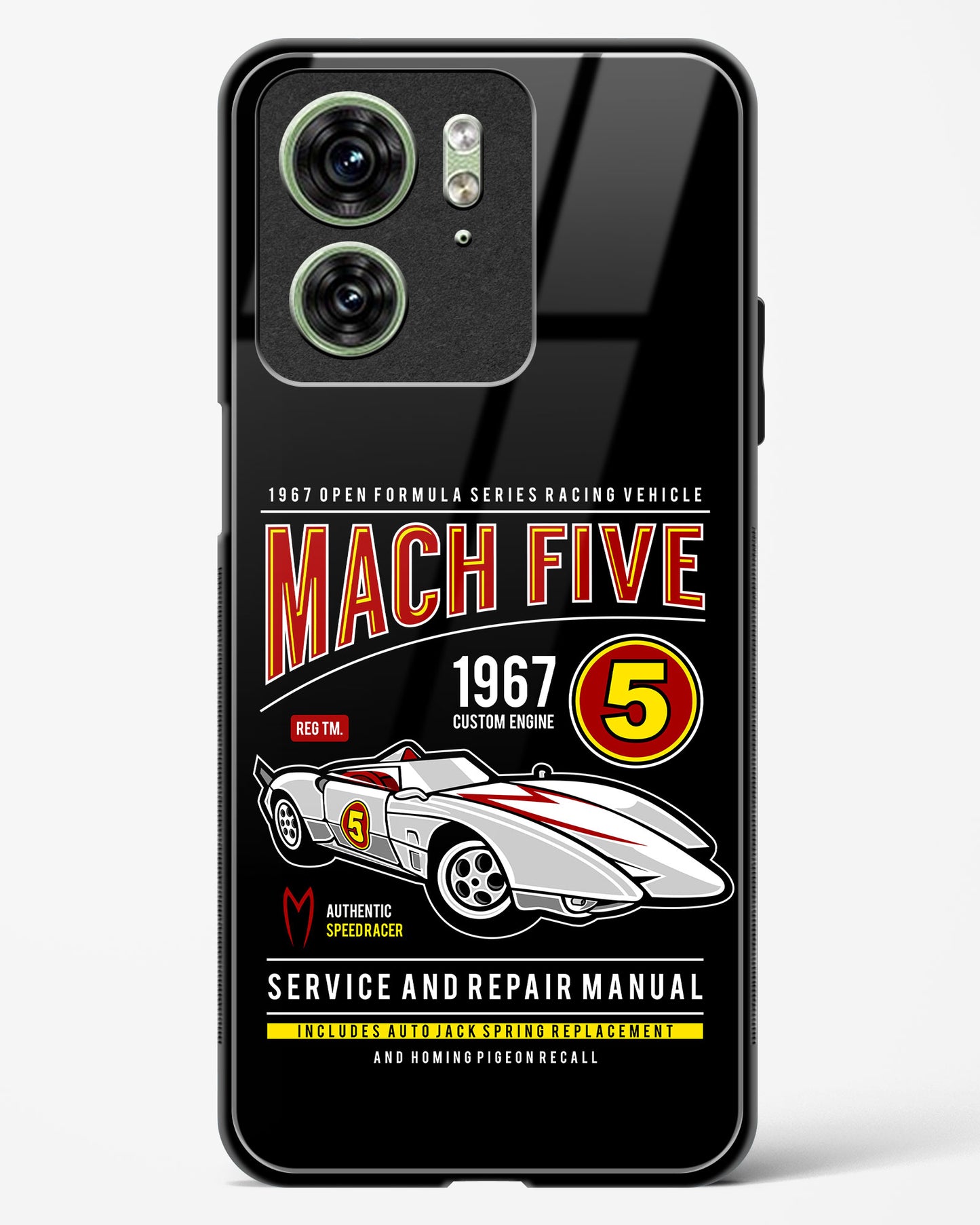 Mach Five 1967 Glass Phone Case-Motorola Edge 40