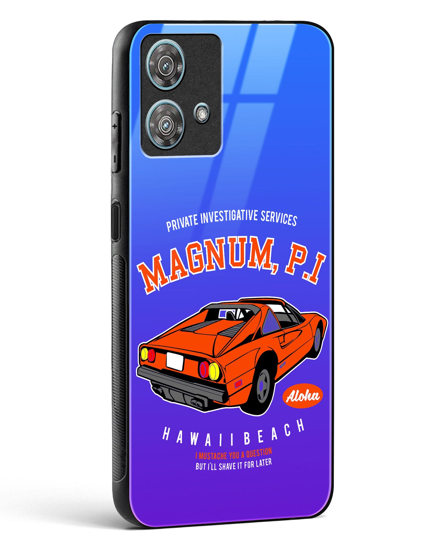 Magnum PI Aloha Glass Phone Case-Motorola Edge 40 Neo