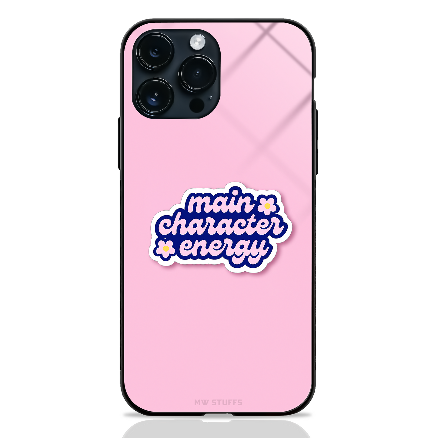 Main Character Energy Glass Case