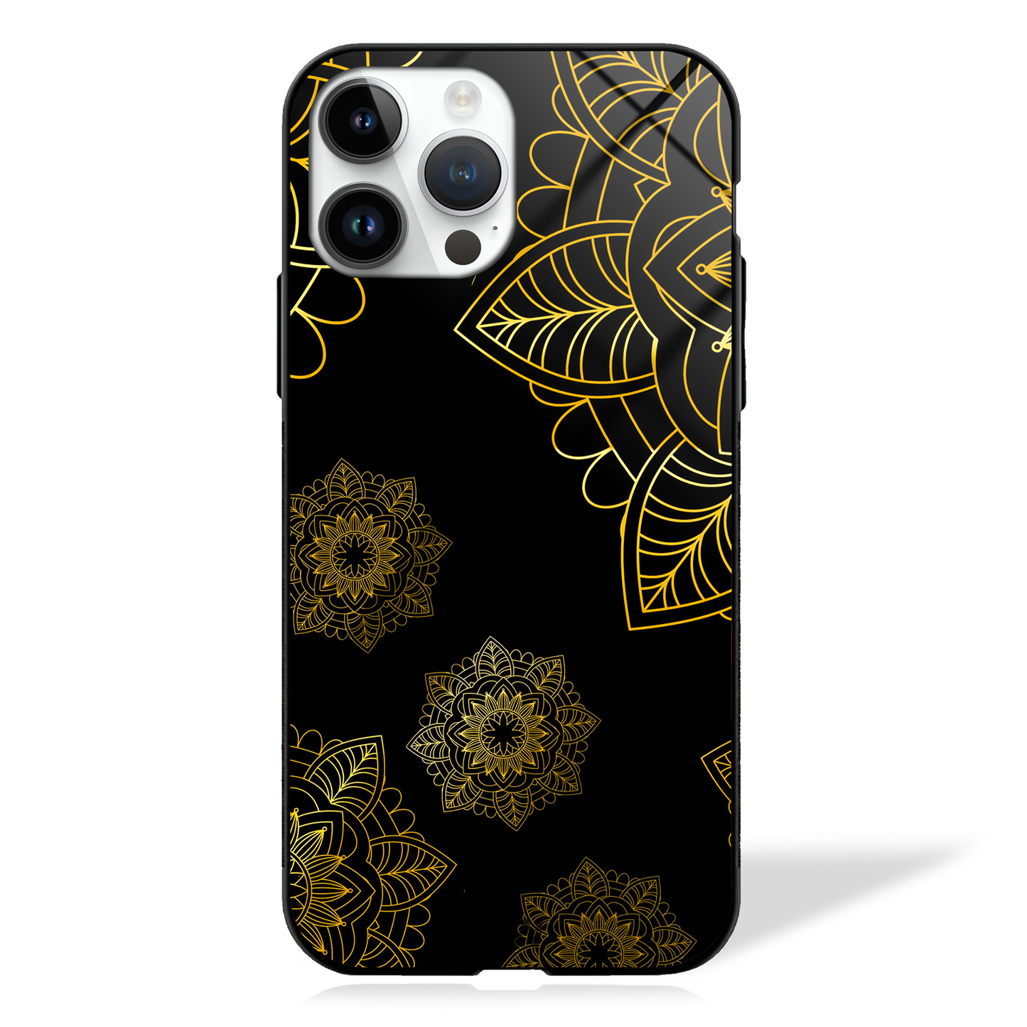 Mandala Majesty Pattern Premium GLASS CASE - - MW Stuffs -
