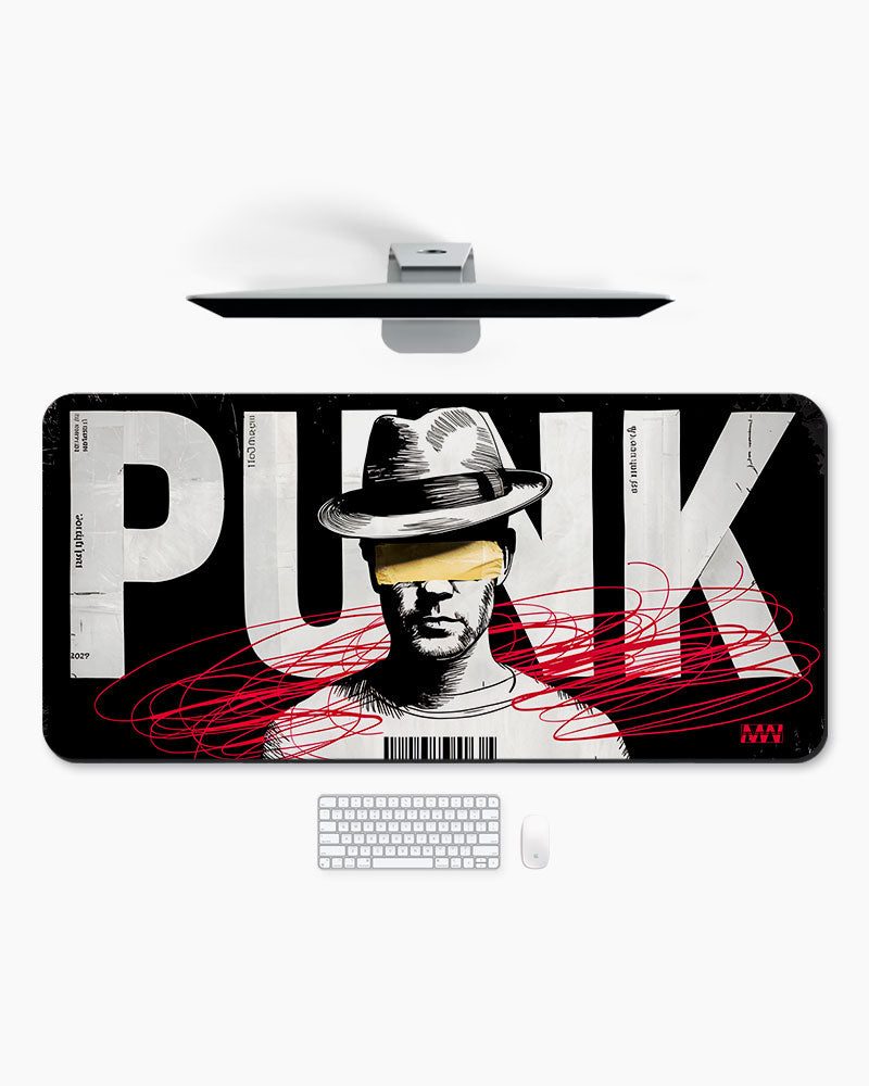 Masked Rebellion Punked in Yellow & Crimson Deskmat