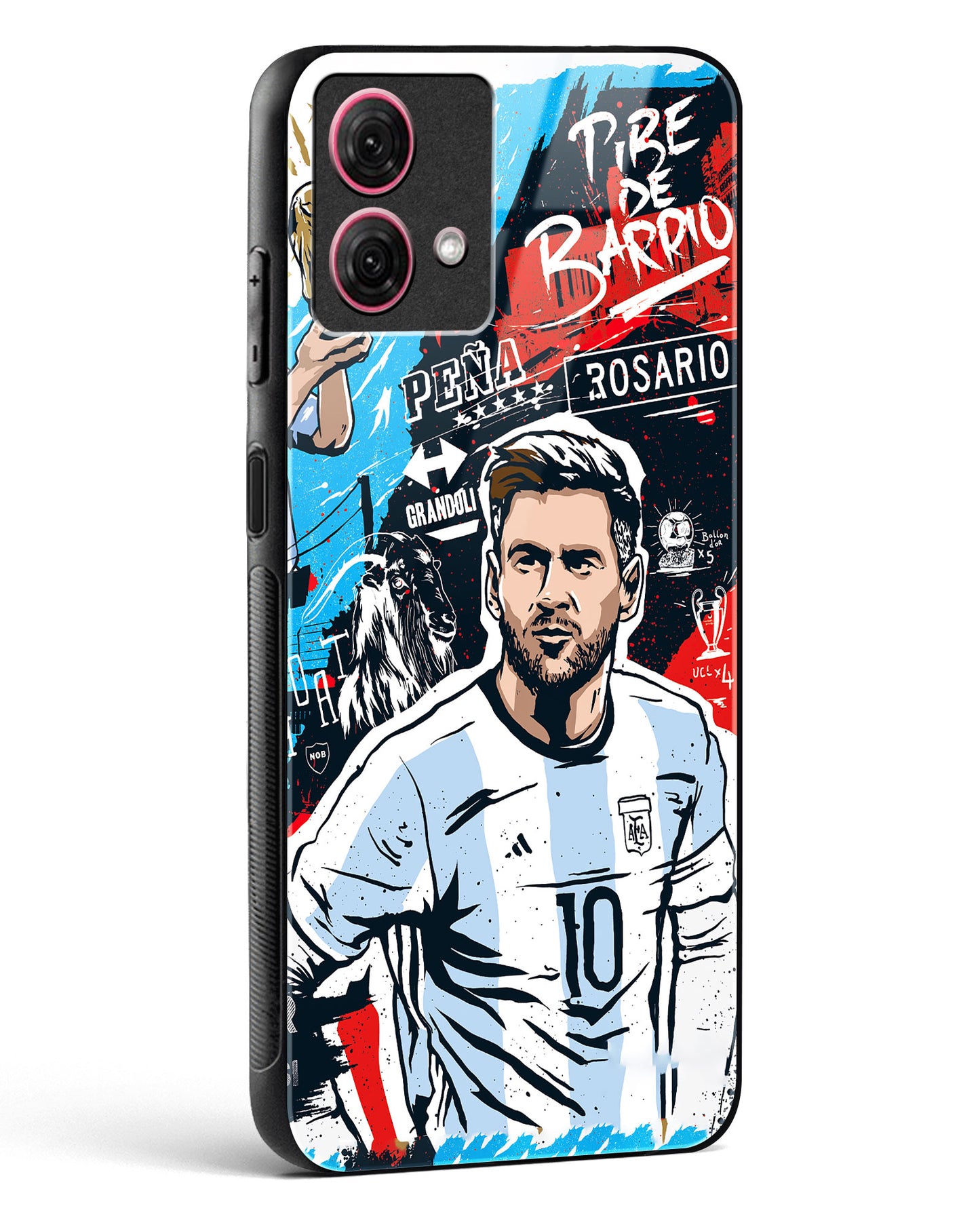 Messi Inspired Art Glass Phone Case-Moto G84 5G