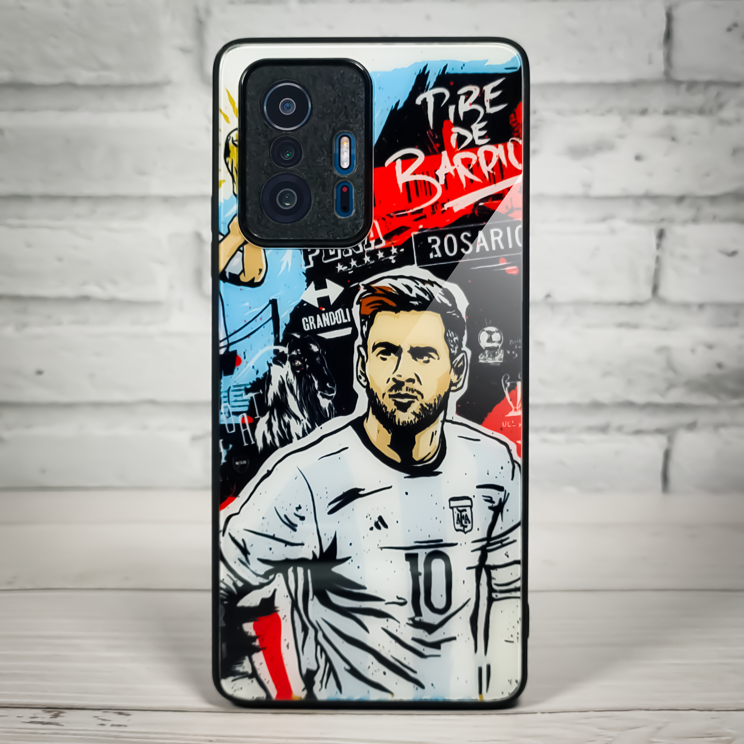 Messi Poster Art Glass Case - - MW Stuffs -