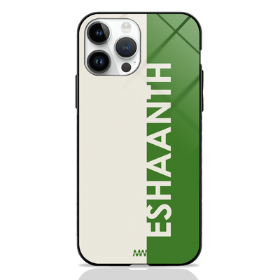 Metro Sleek Custom Name GLASS CASE