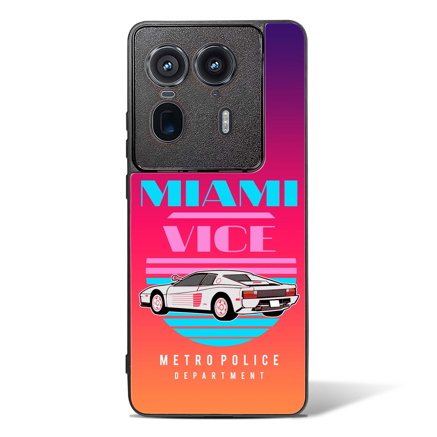 Miami Vice Retro Glass Phone Case-Motorola Edge 50 Ultra