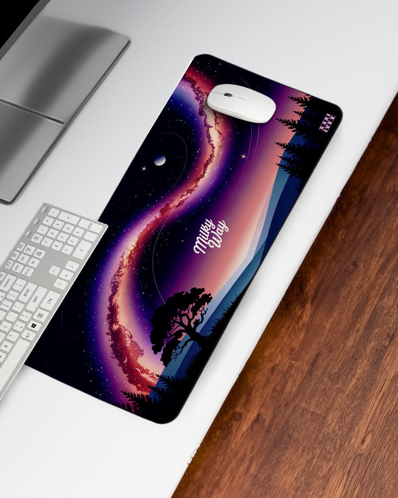 Milky Way Glow Desk Mat