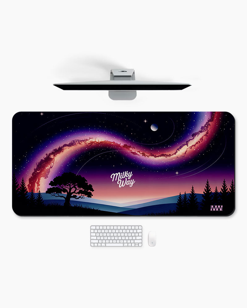 Milky Way Glow Desk Mat