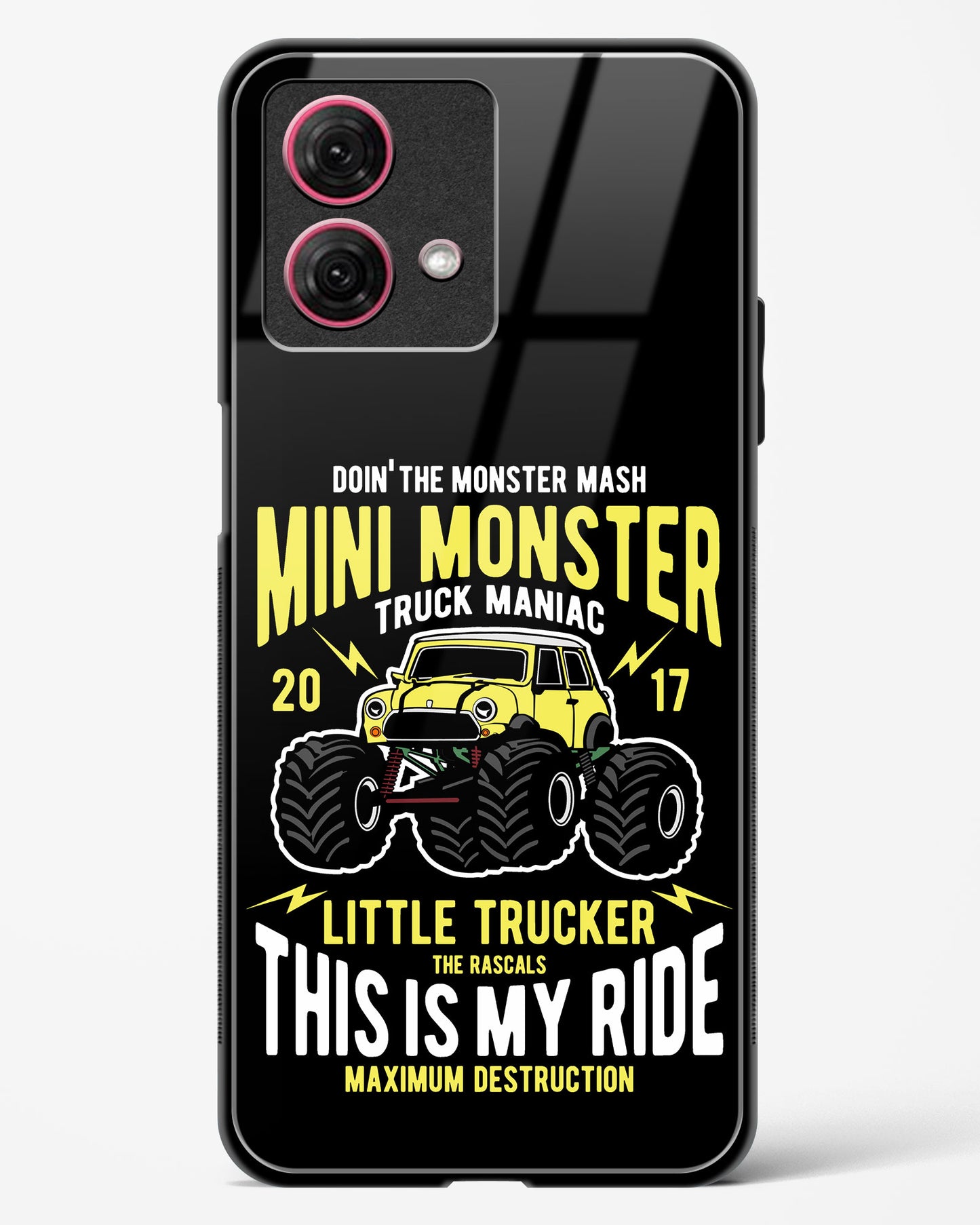 Mini Monster Truck Glass Phone Case-Moto G84 5G