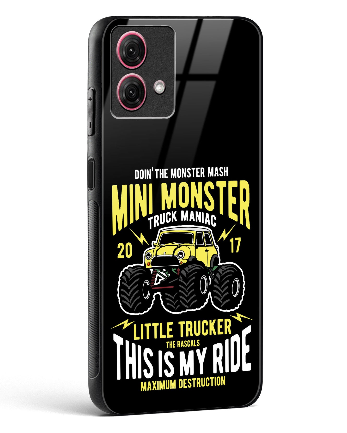 Mini Monster Truck Glass Phone Case-Moto G84 5G