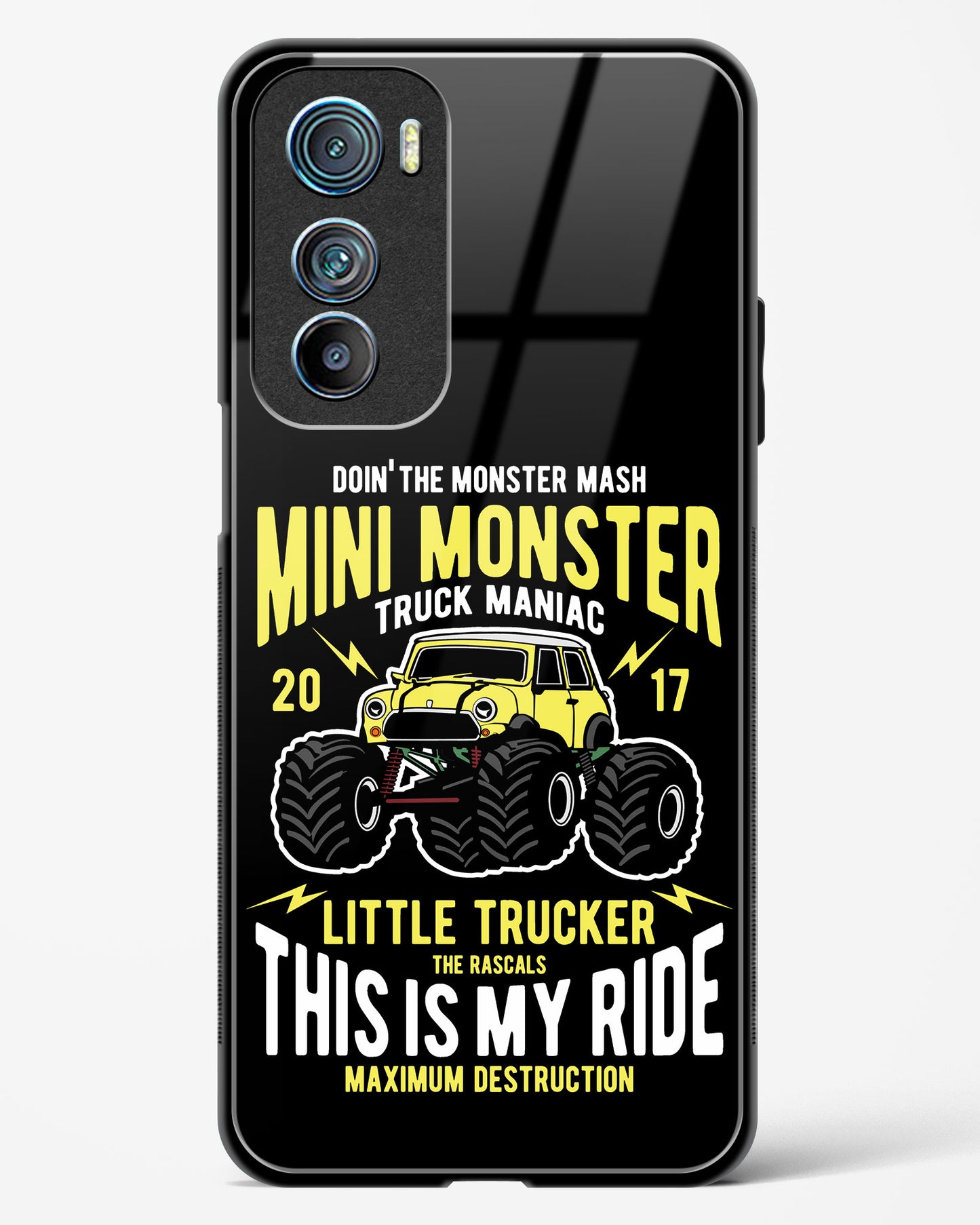 Mini Monster Truck Glass Phone Case-Motorola Edge 30