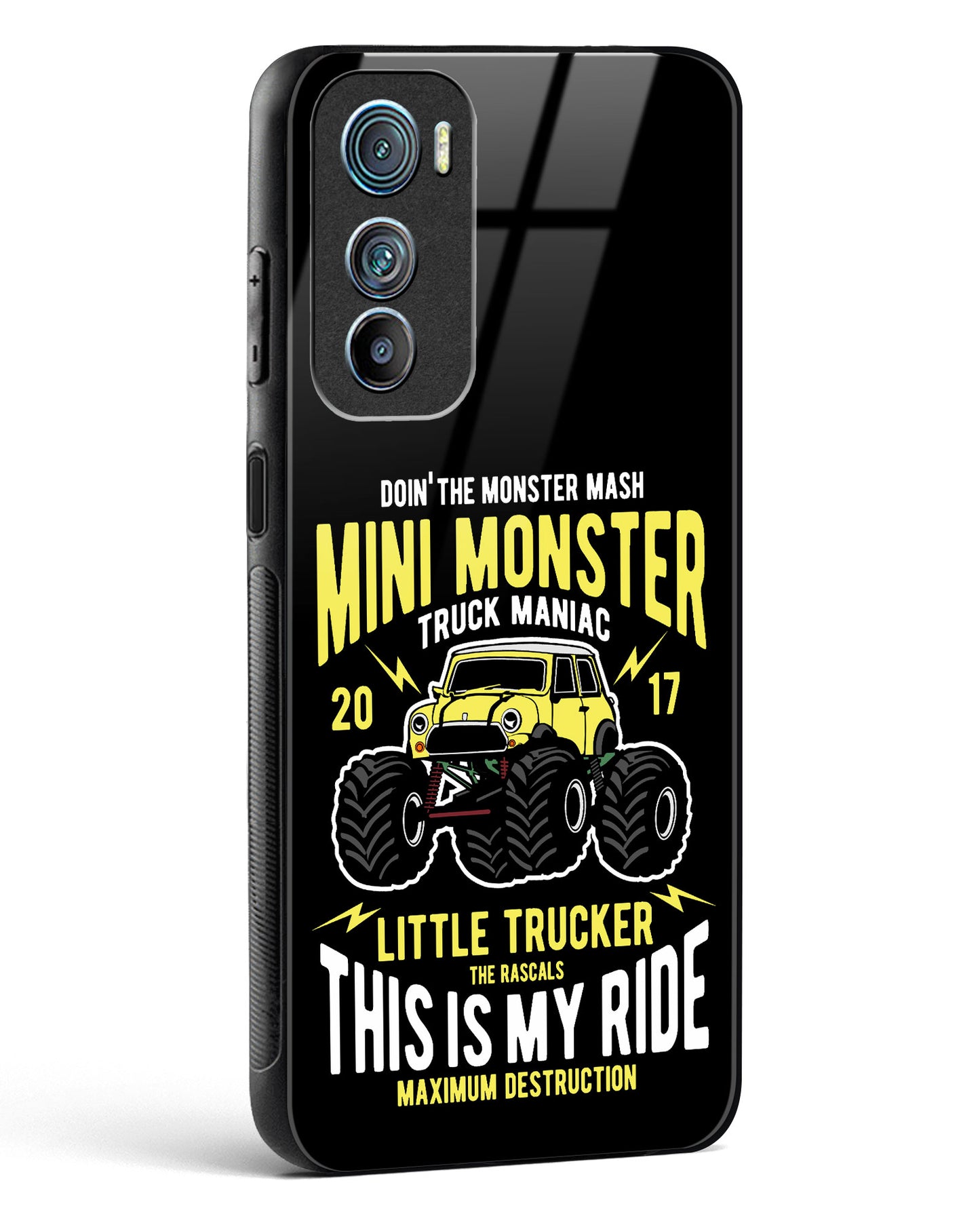 Mini Monster Truck Glass Phone Case-Motorola Edge 30