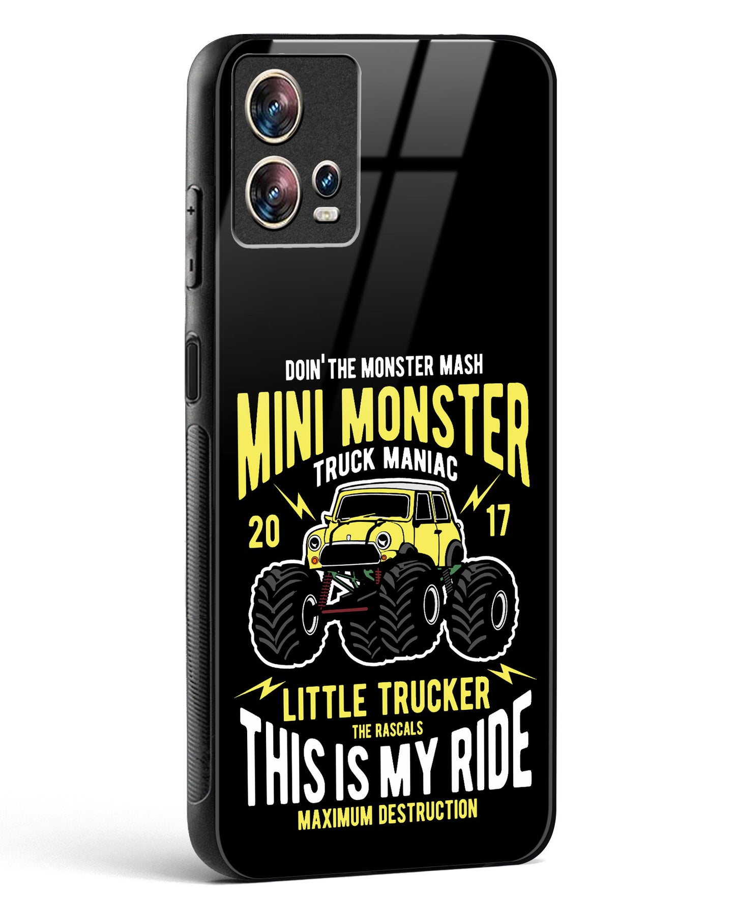 Mini Monster Truck Glass Phone Case-Motorola Edge 30 Fusion
