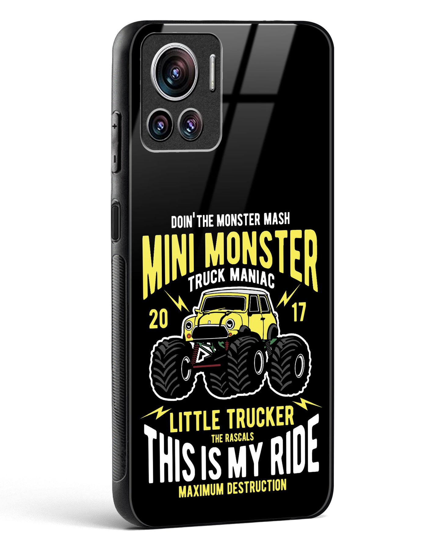 Mini Monster Truck Glass Phone Case-Motorola Edge 30 Ultra