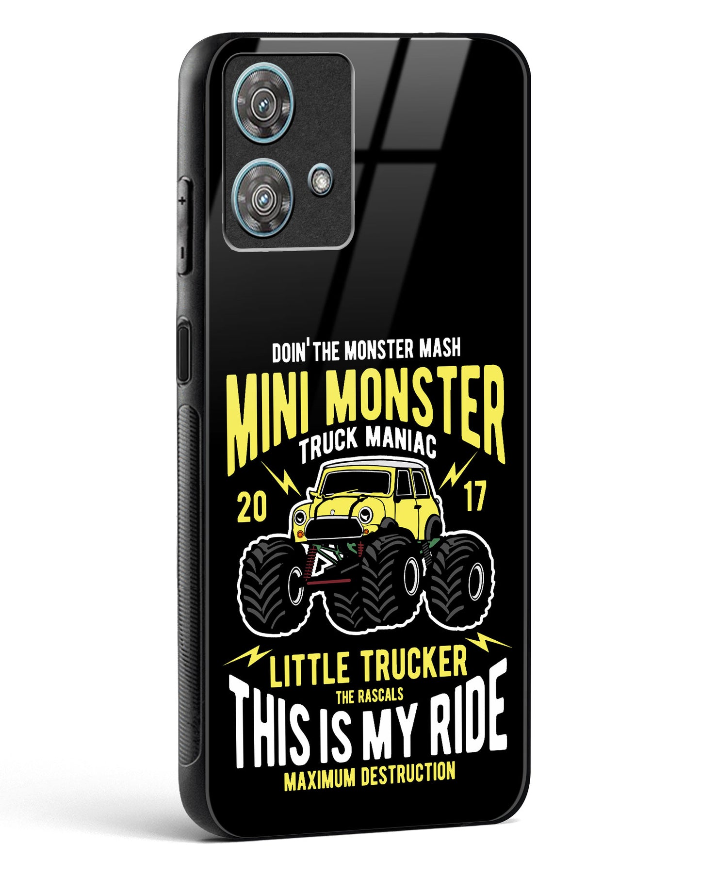 Mini Monster Truck Glass Phone Case-Motorola Edge 40 Neo