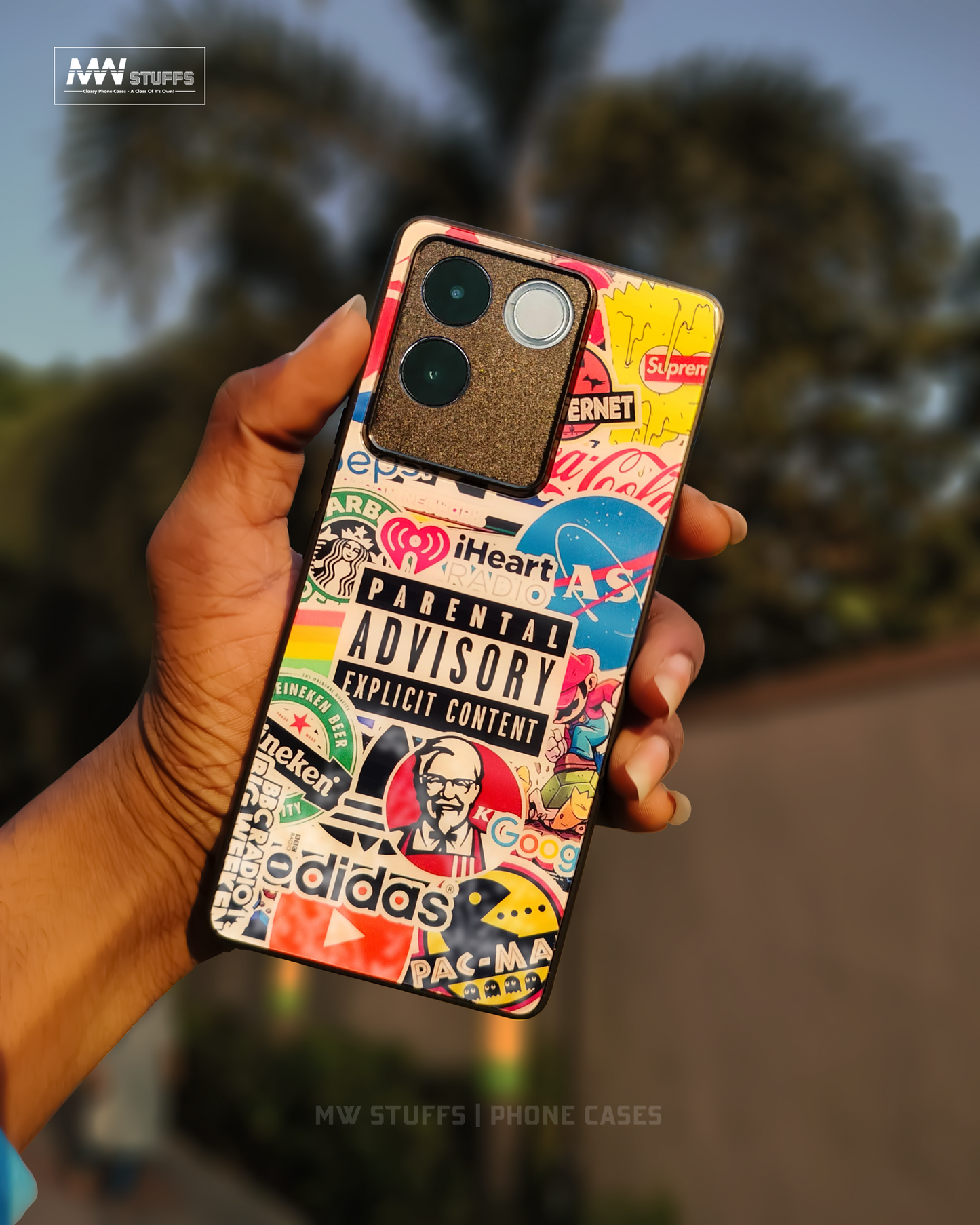 Mix of Brands Art Premium Glass Case - - MW Stuffs -