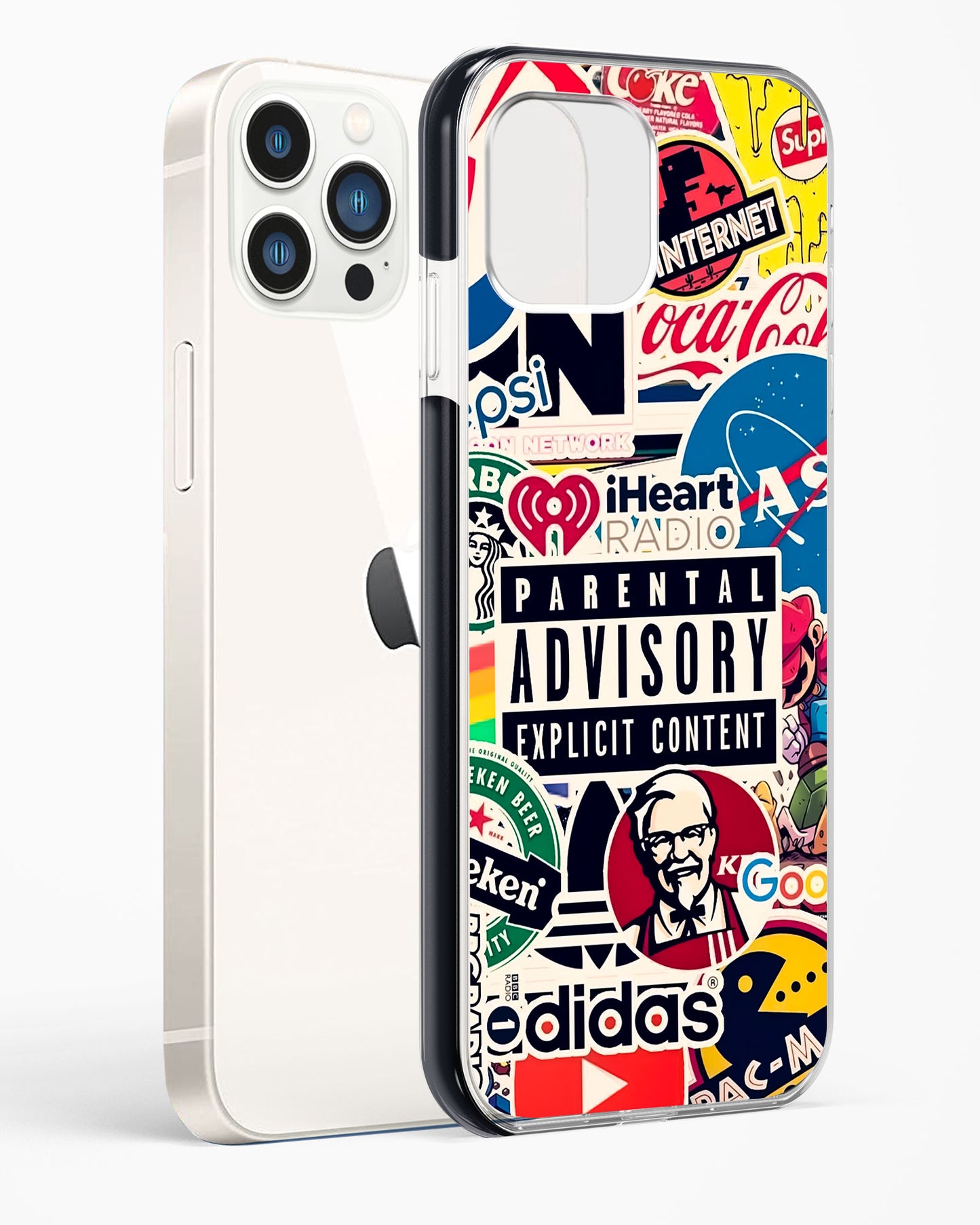 Mixed Brand Stickers Impact Drop Protection Case