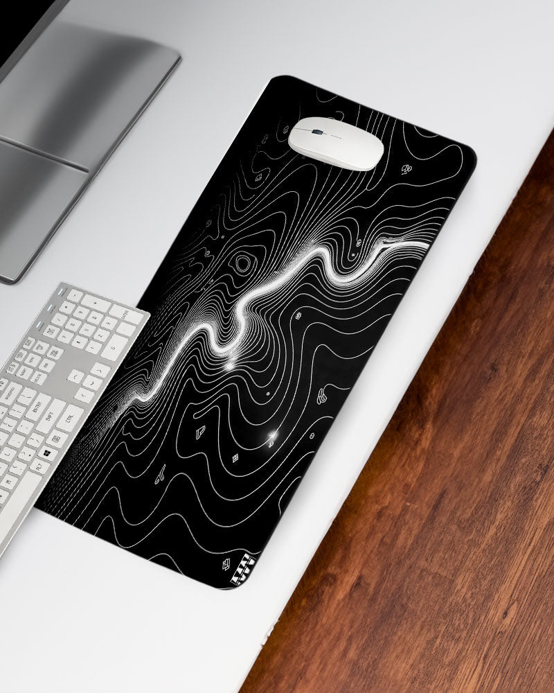 Monochrome Flow Deskmat