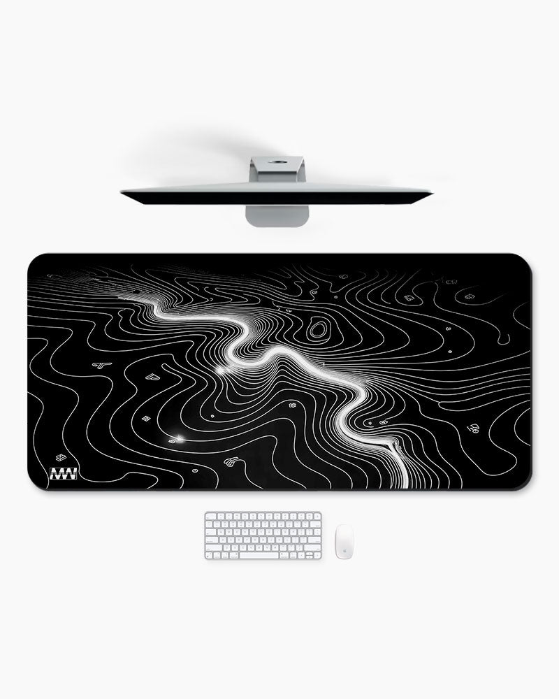 Monochrome Flow Deskmat