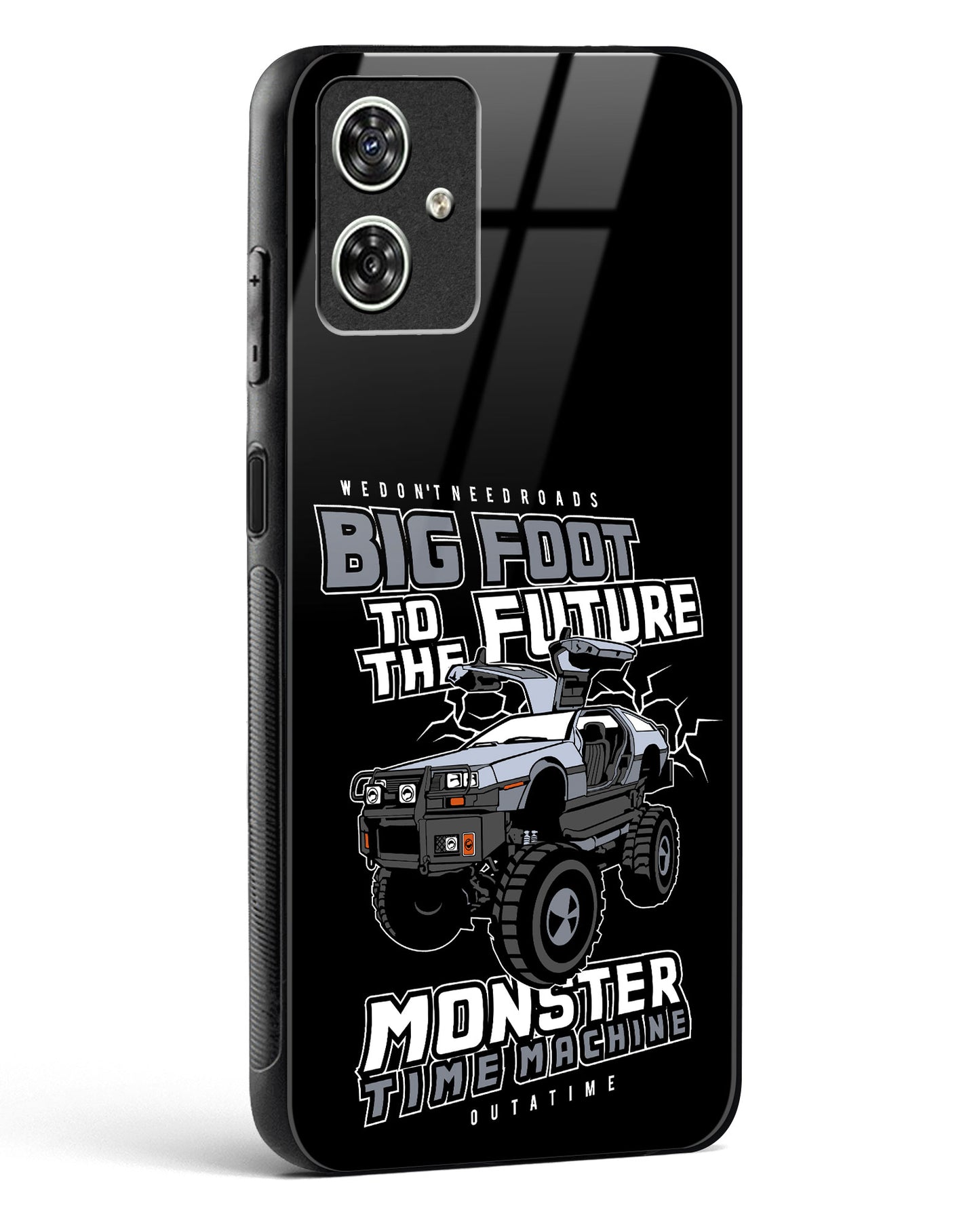 Monster Time Machine Glass Phone Case-Moto G54 5G