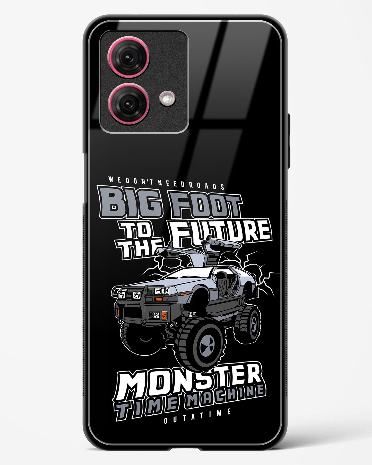 Monster Time Machine Glass Phone Case-Moto G84 5G