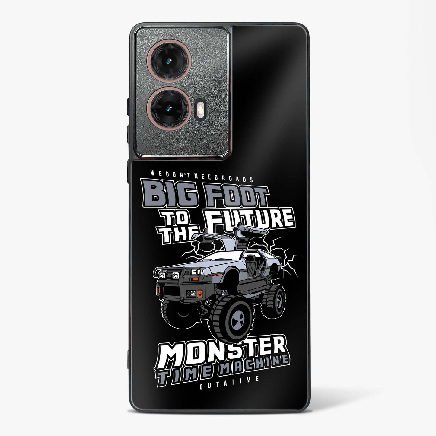 Monster Time Machine Glass Phone Case-Moto G85 5G