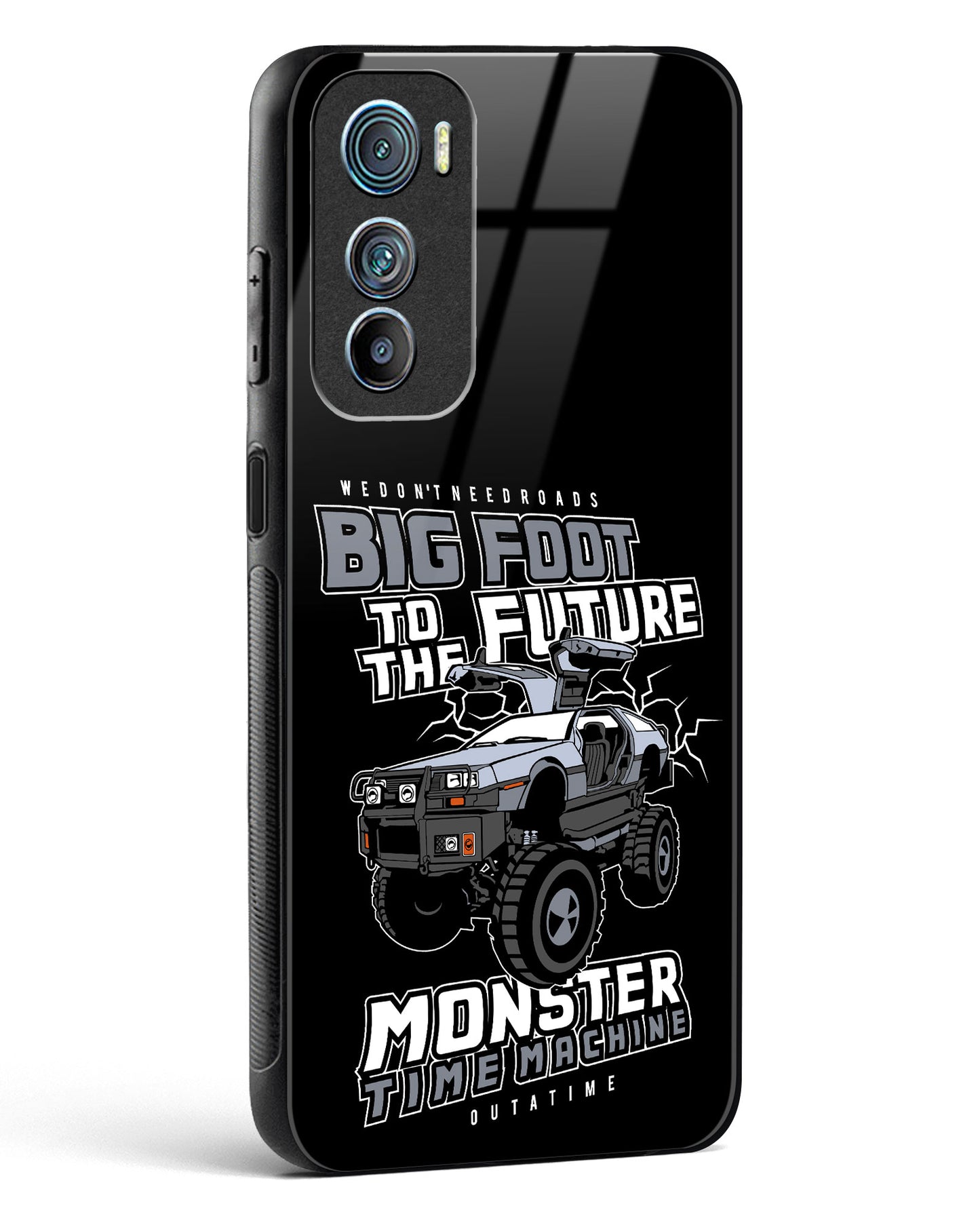 Monster Time Machine Glass Phone Case-Motorola Edge 30