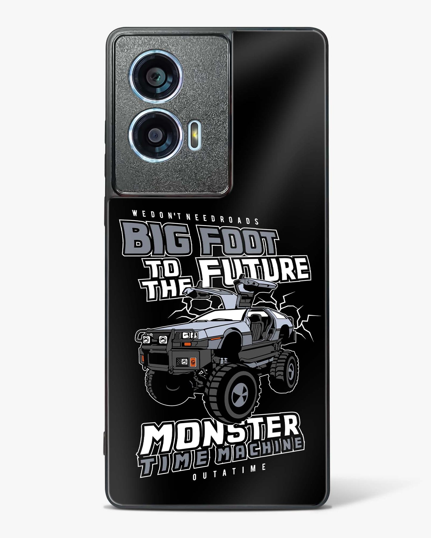 Monster Time Machine Glass Phone Case-Motorola Edge 50 Fusion