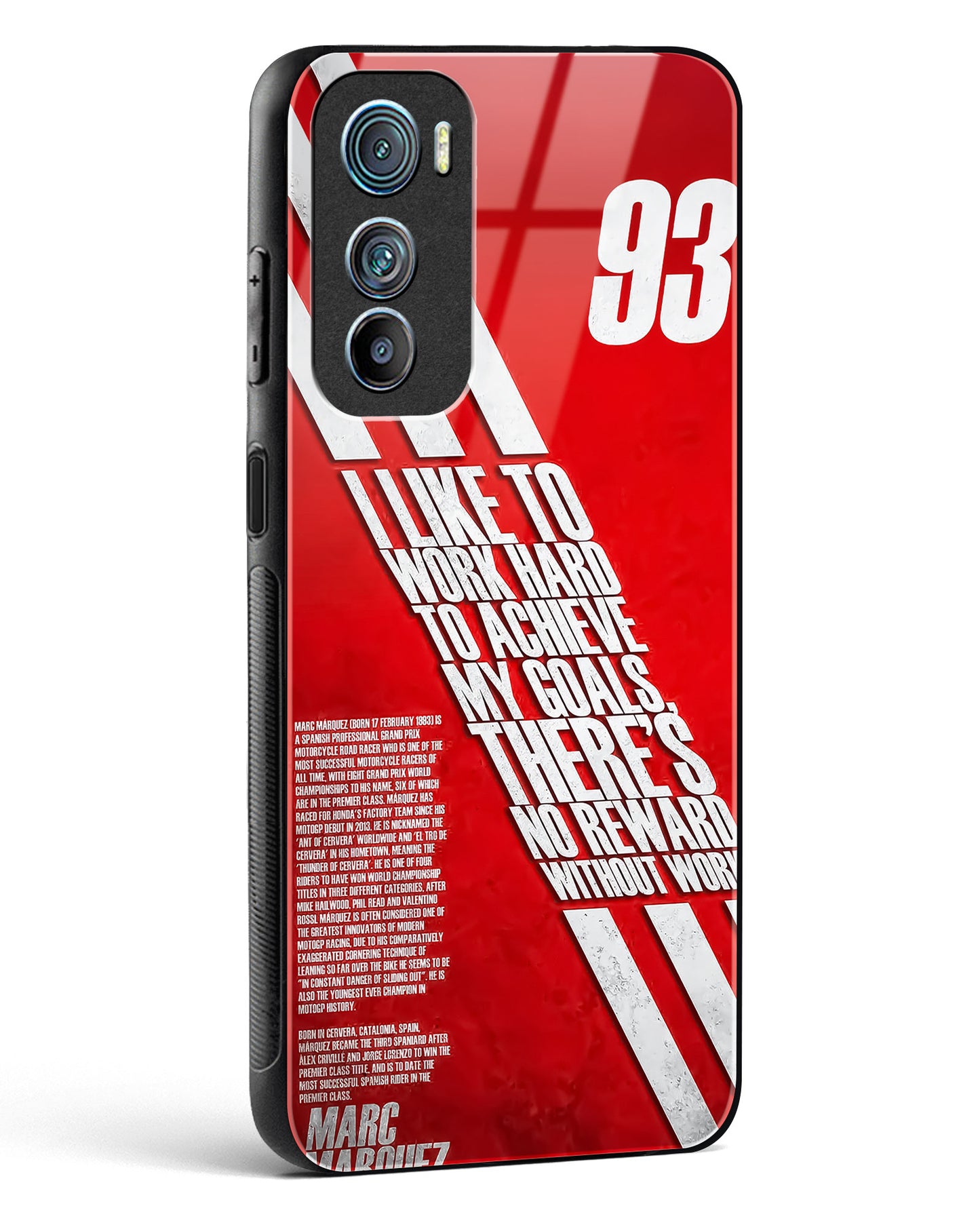 Moto GP Inspired Glass Phone Case-Motorola Edge 30