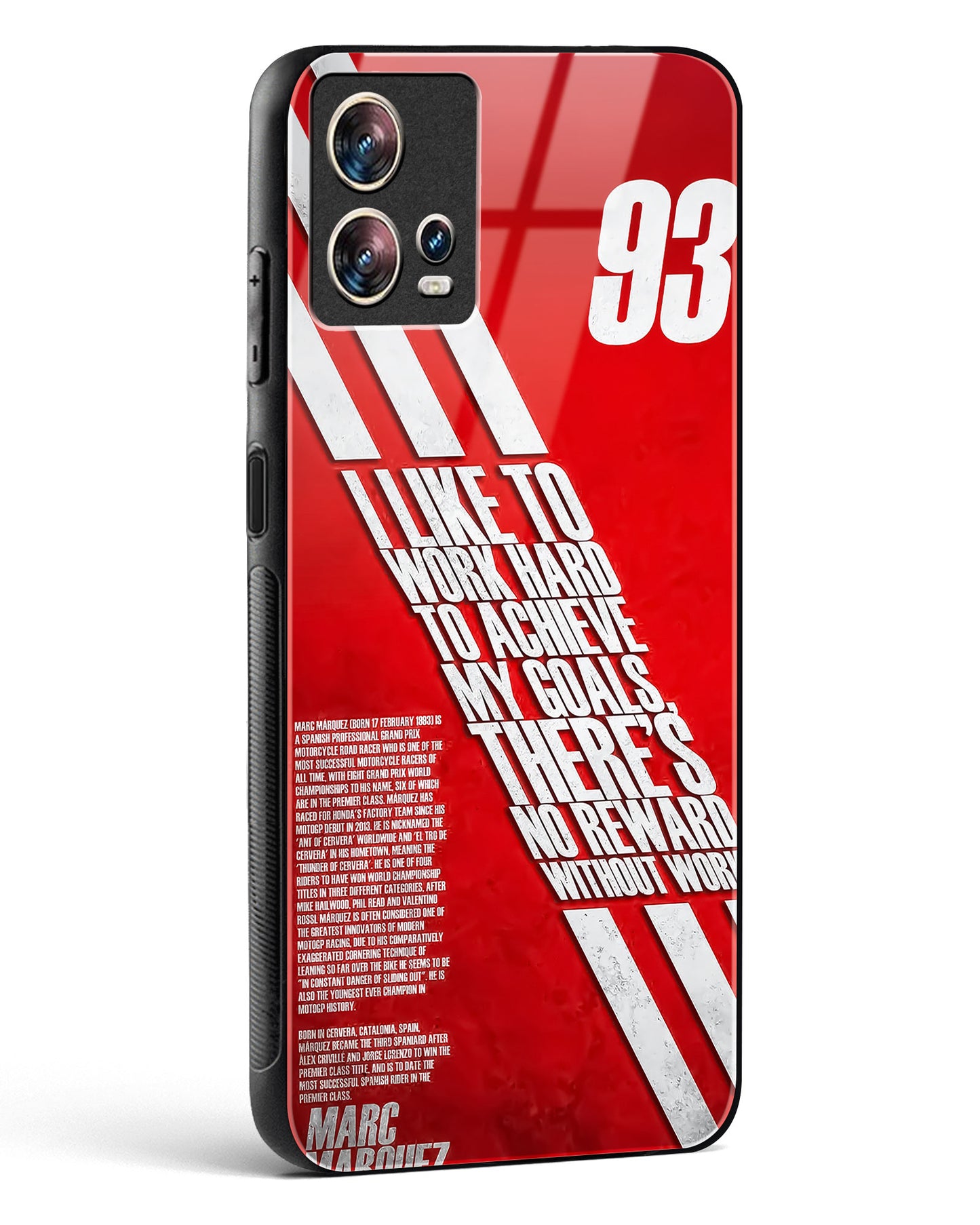 Moto GP Inspired Glass Phone Case-Motorola Edge 30 Fusion
