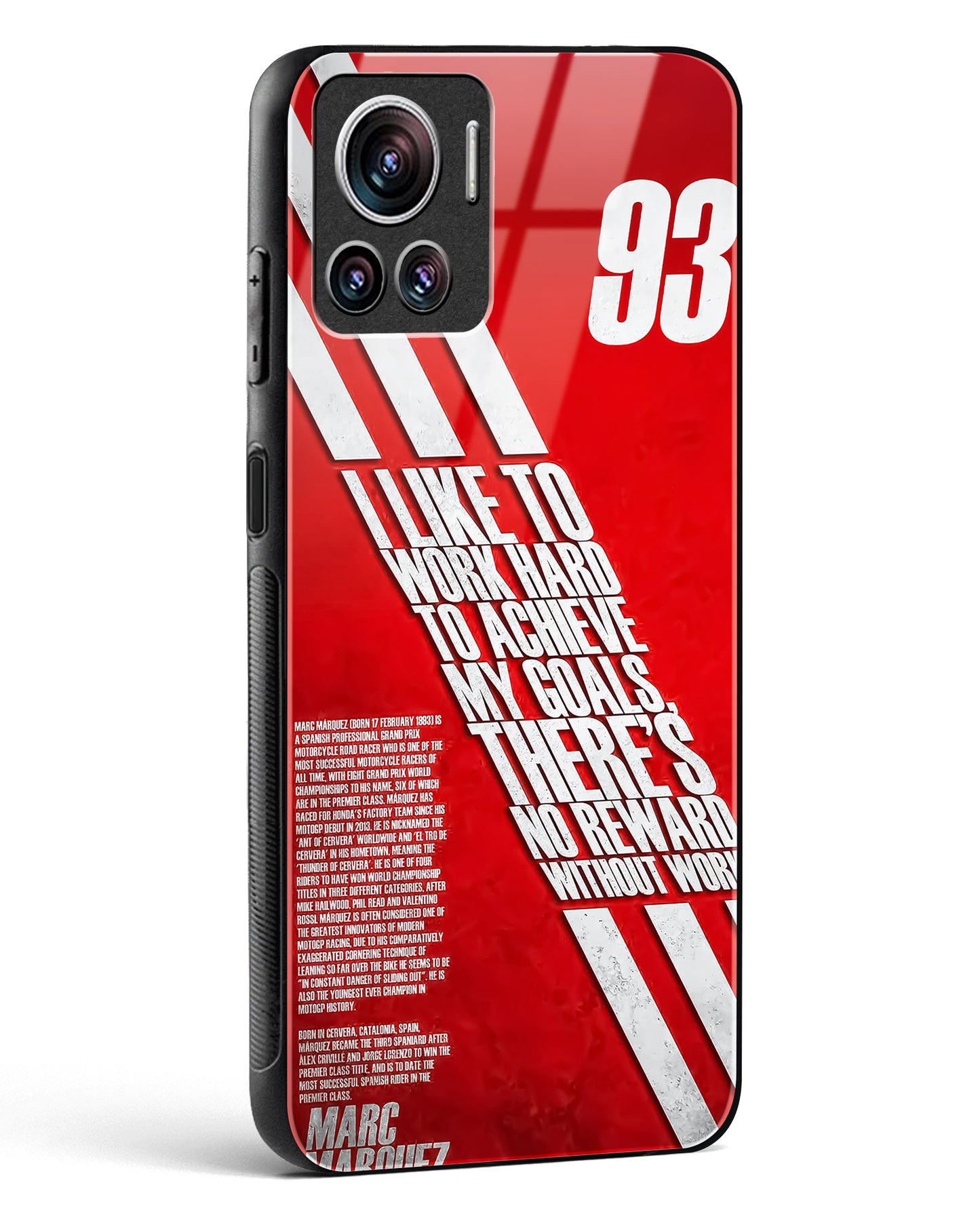 Moto GP Inspired Glass Phone Case-Motorola Edge 30 Ultra