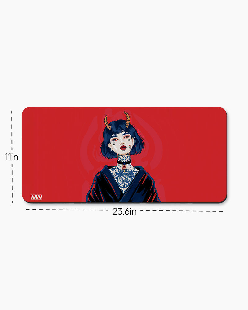 Mystical Horned Guardian Deskmat