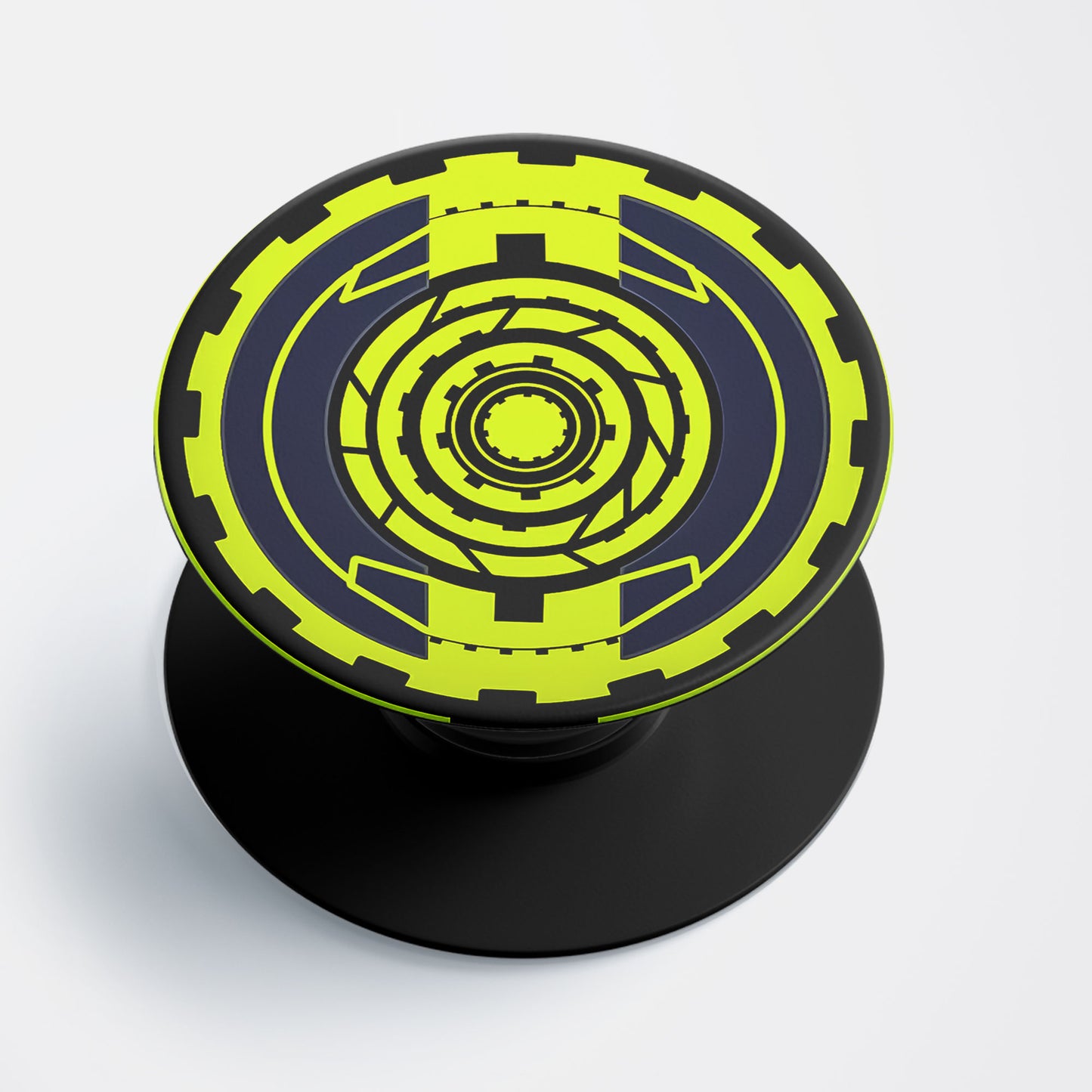 Neon Geometric Gear Flat Pop Holder